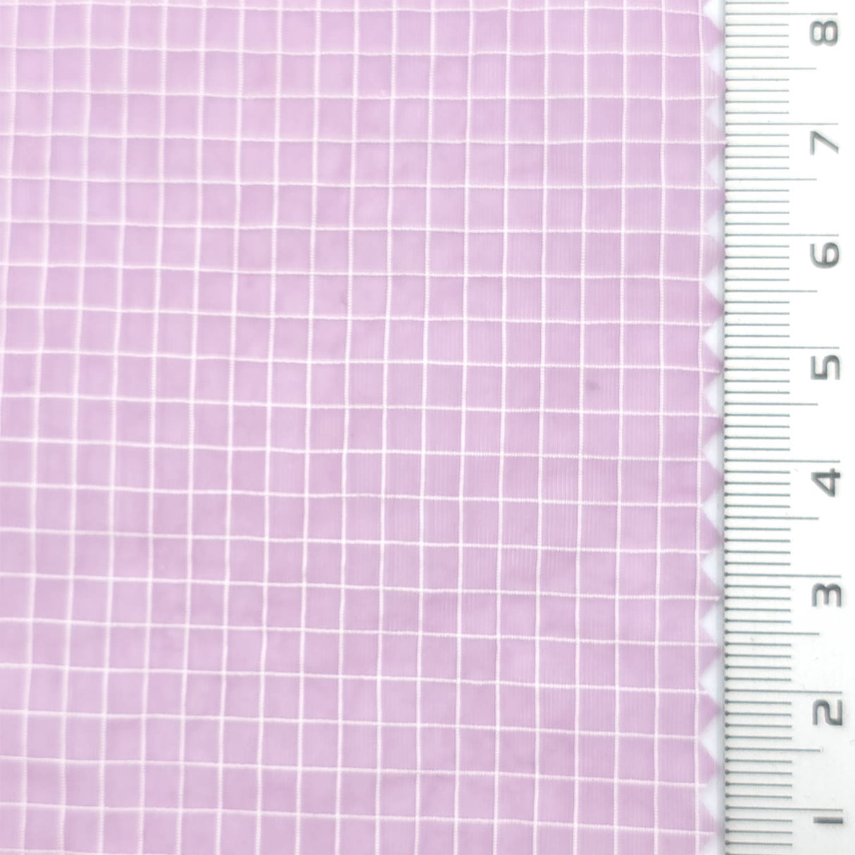 Light Purple - Windowpane Plain Nylon Woven Fabric - FAB1869