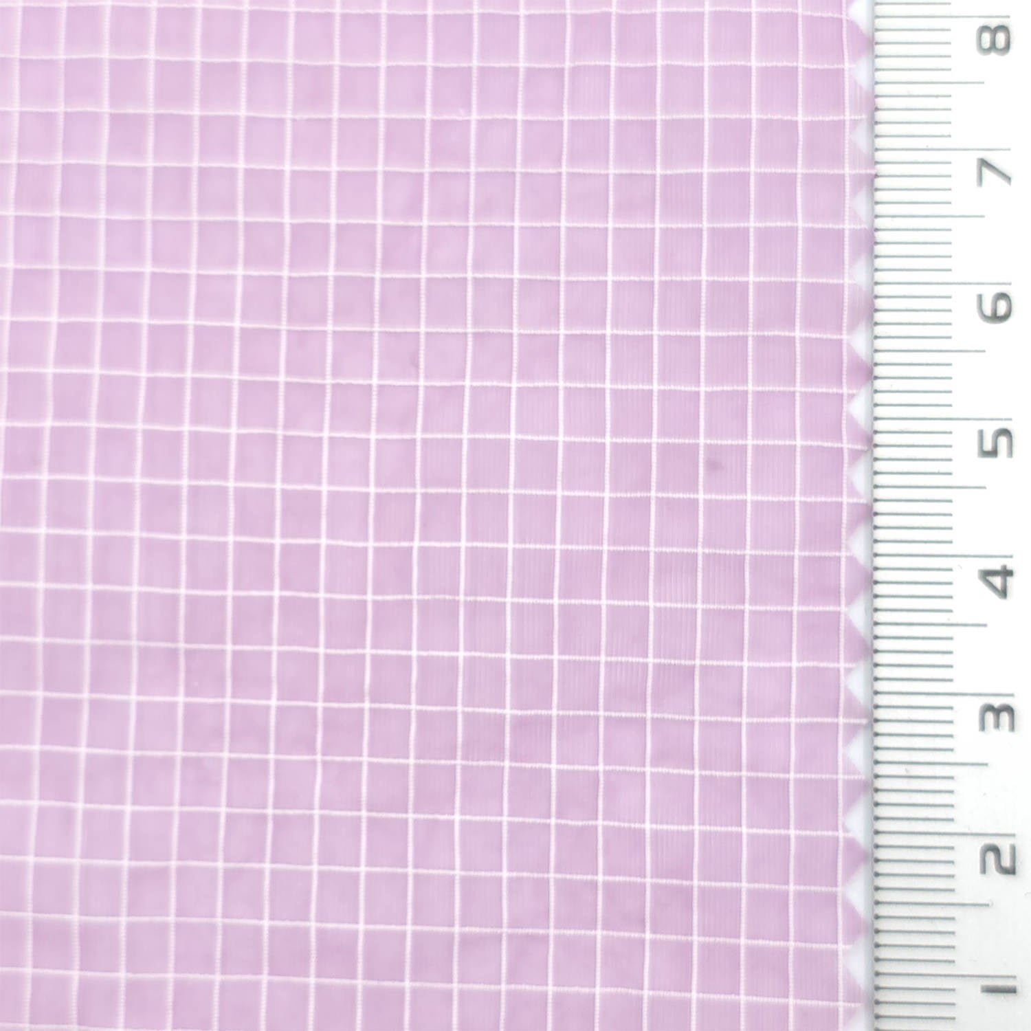 Light Purple - Windowpane Plain Nylon Woven Fabric - FAB1869