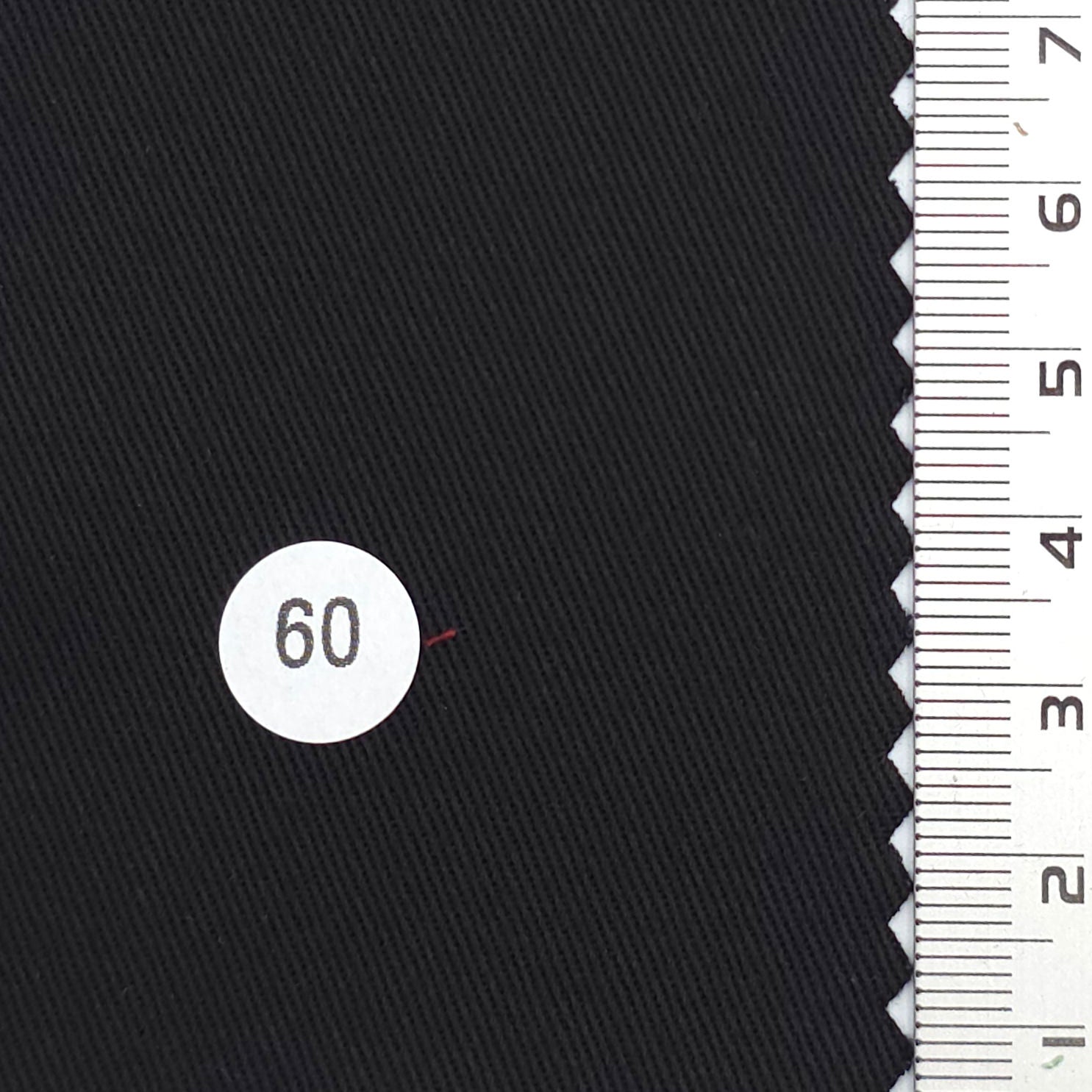 16 Count Solid Twill Cotton Woven Fabric - FAB1817 - Black