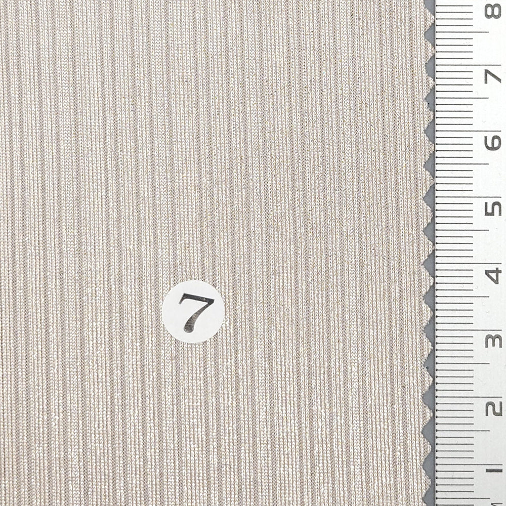 Solid Foil Irregular Slinky Polyester Spandex Knit Fabric - FAB1697 - 1.White/Silver (2)-2.White/Gold (1)-3.Grey/Silver (3)-4.Grey/Gold (4)-5.Beige/Silver (6)-6.Beige/Gold (7)-7.Royal/Silver (8)-8.Brown/Gold (9)-9.Teal/Silver (10)-10.Brown/Silver (11)