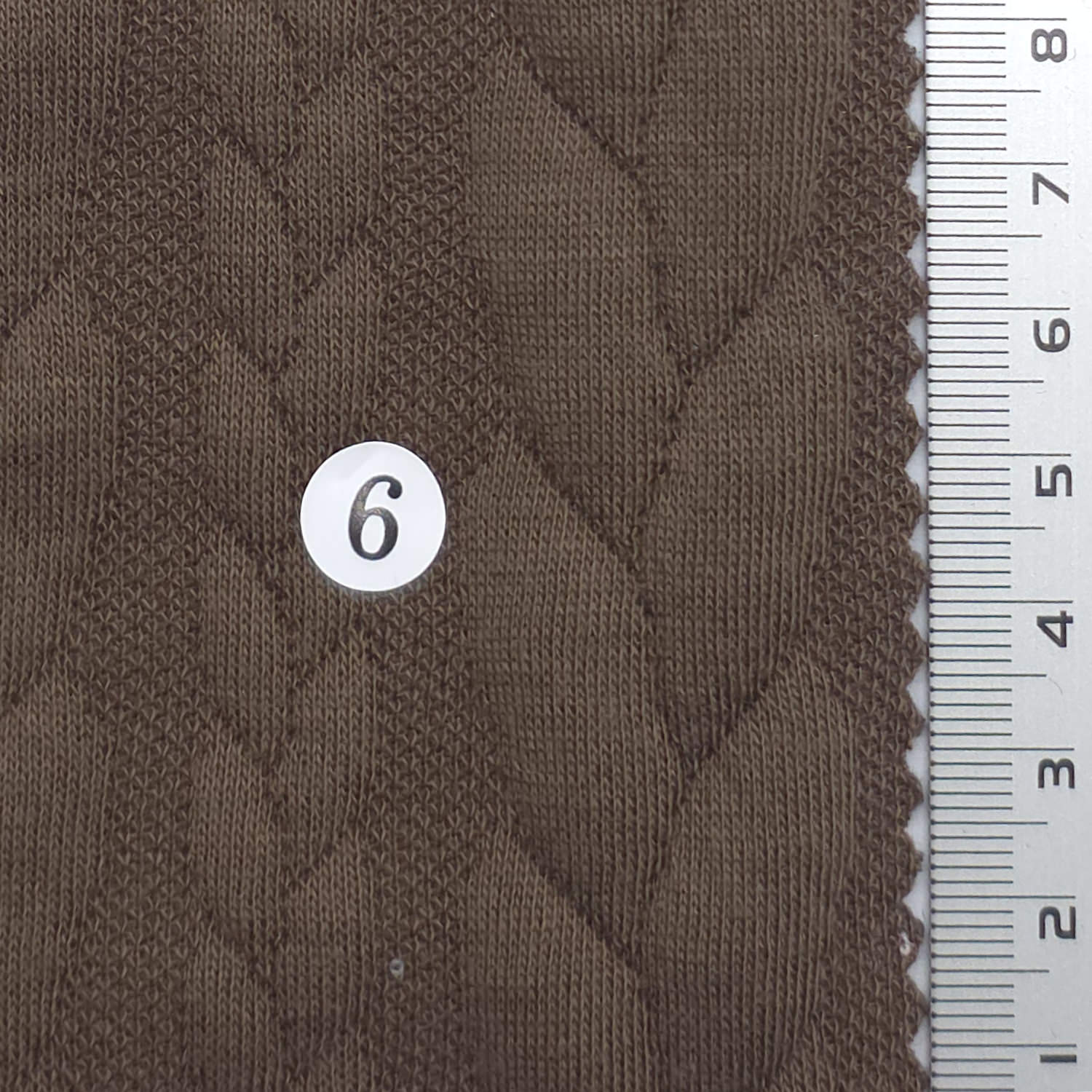 Brown - Cable Knit Poly Span Knit Fabric - FAB1914
