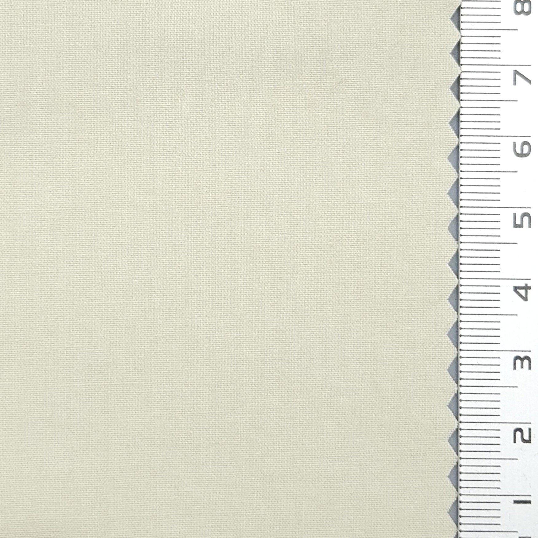 40s Solid Enzyme Washing Cotton Spandex Woven Fabric - FAB 1670 - 6.Ecru White
