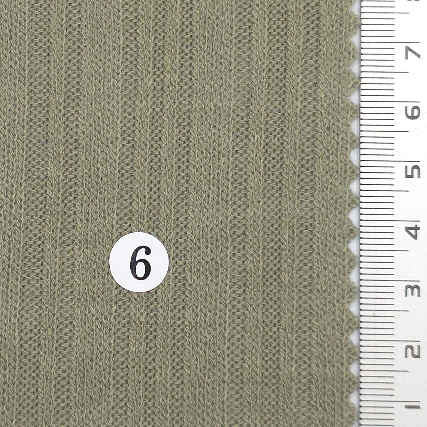 Hairy TR Stripe Irregular Rayon Polyester Knit Fabric - FAB 1818 - 6.Green Khaki