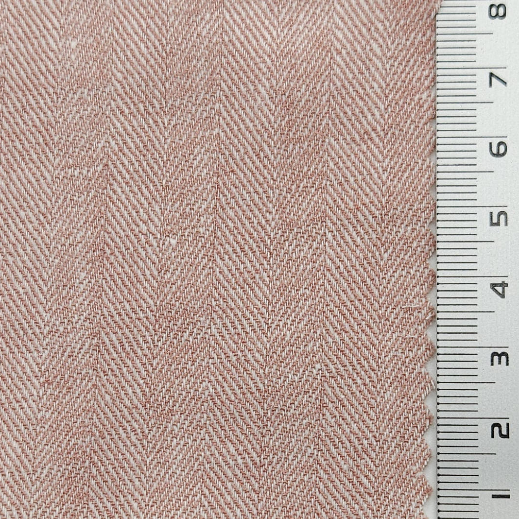Herringbone Enzyme Washing Rayon Spandex Cotton Linen Woven Fabric - FAB 1652 - 6.Bizarre