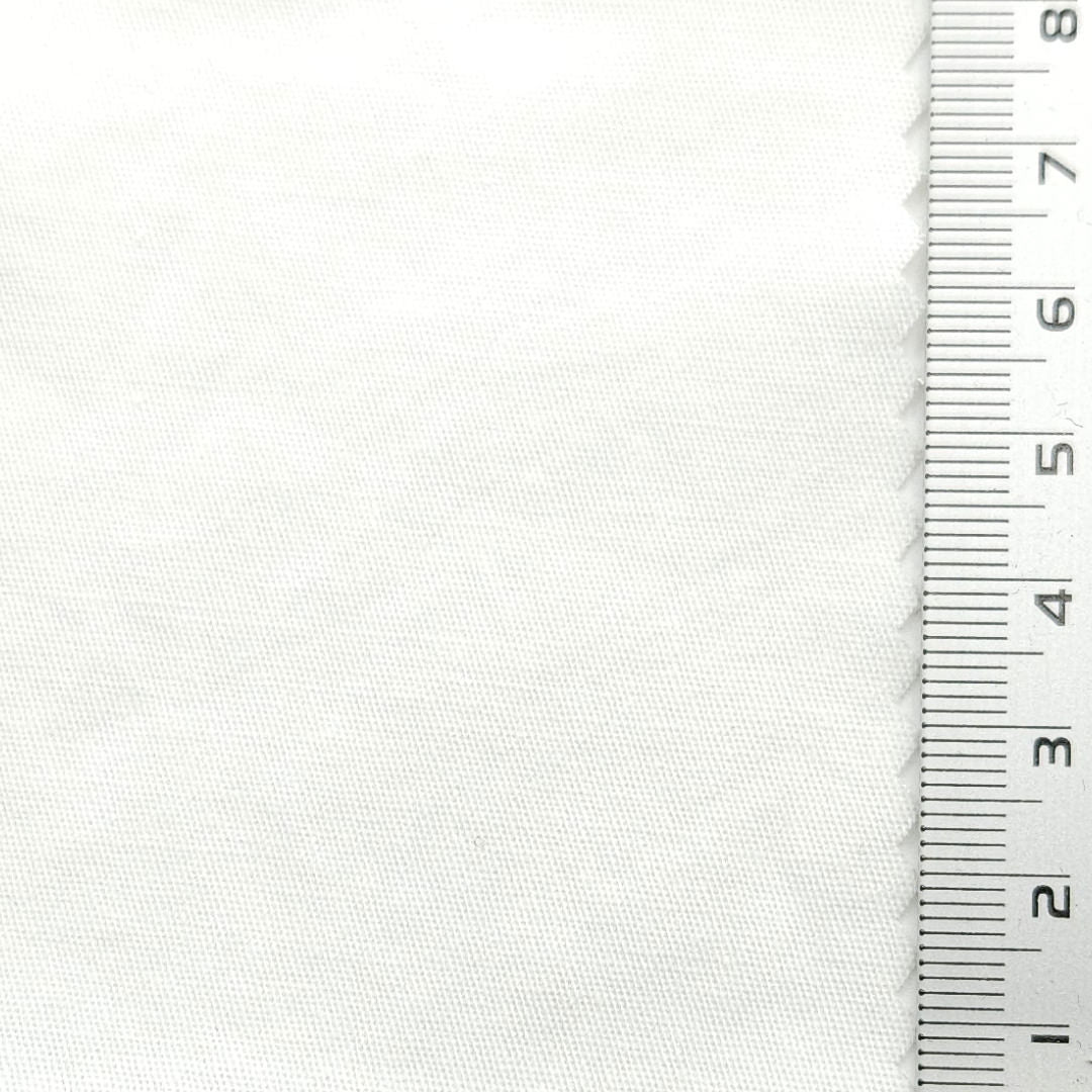 Solid Enzyme Washing 32s Cotton Spandex Woven Fabric - FAB 1651 - 6.White
