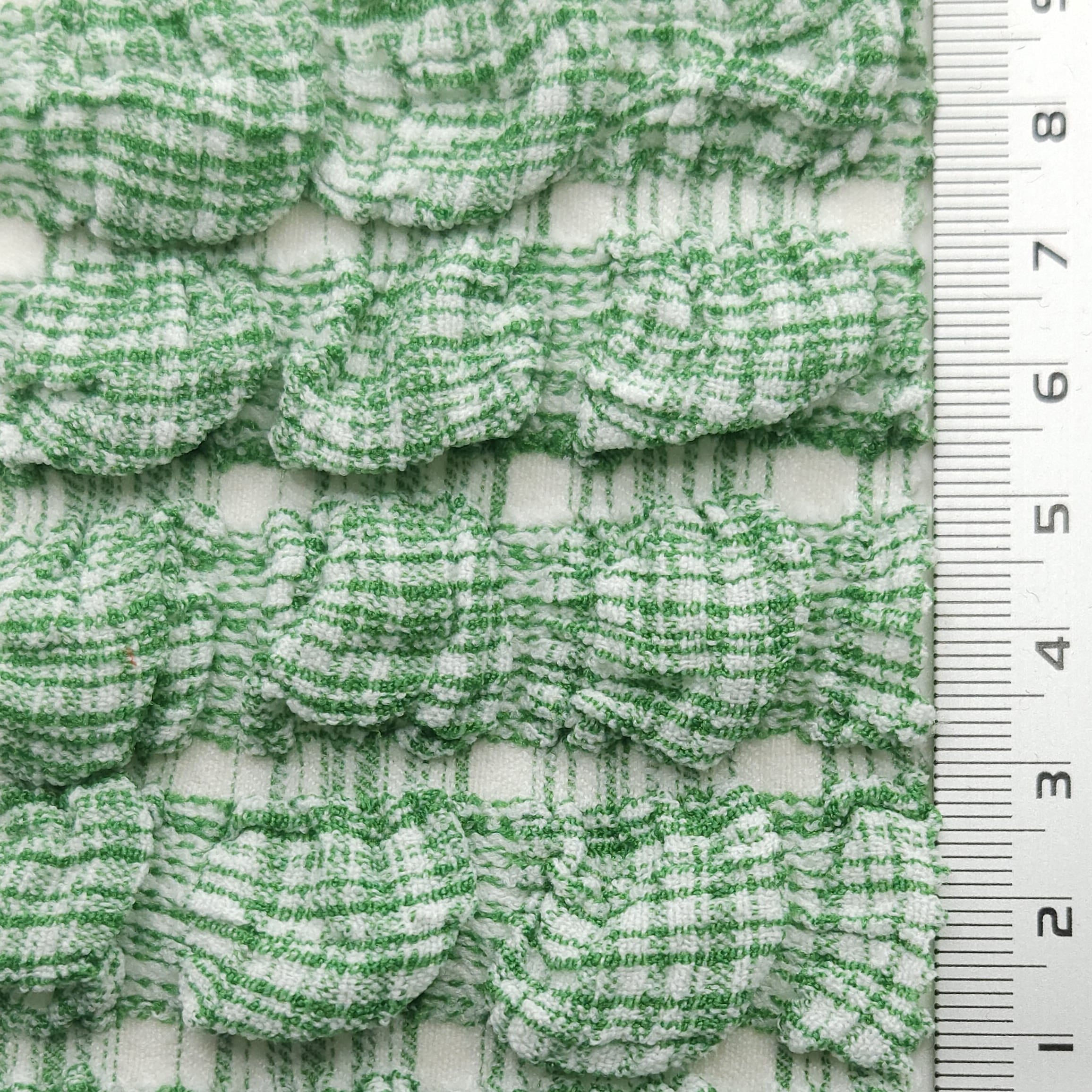 1.Black-2.Mustard-3.Wine-4.Red-5.Blue - Check Fukuro Quilting Polyester Spandex Woven Fabric - FAB 1617