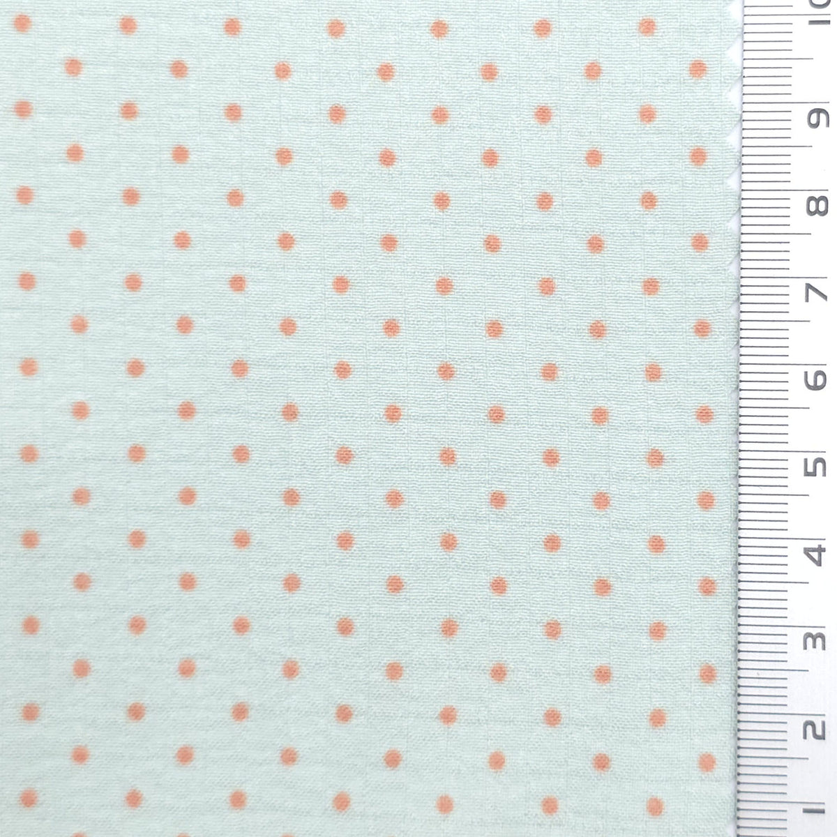 Polka Dot Polyester Woven Fabric - FAB1971 - Mint Green