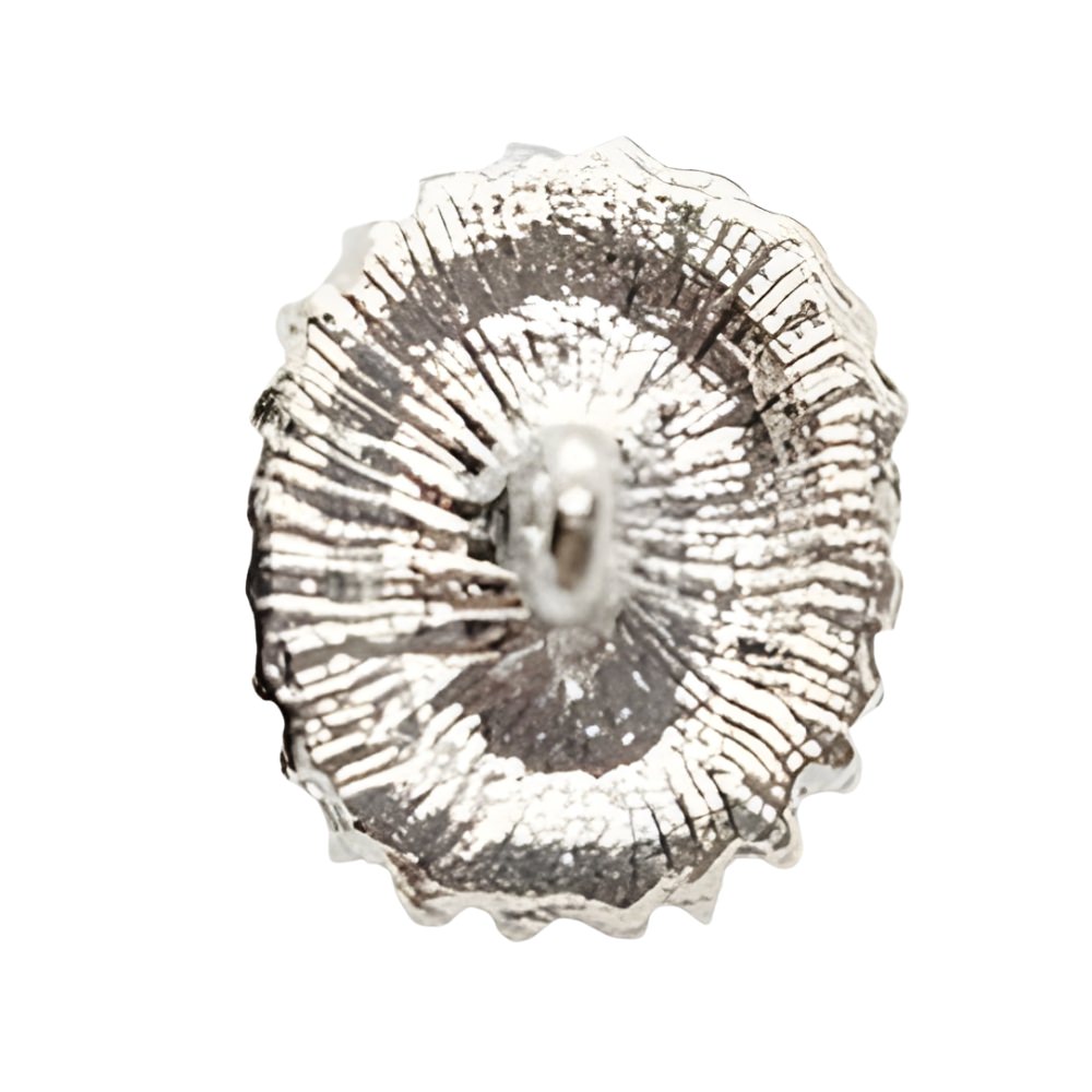 Luxury Crystal Button, 20mm, Ruby Red & Clear, Oval Setting, Fashion & Craft - FBTN259 - Red / 20mm