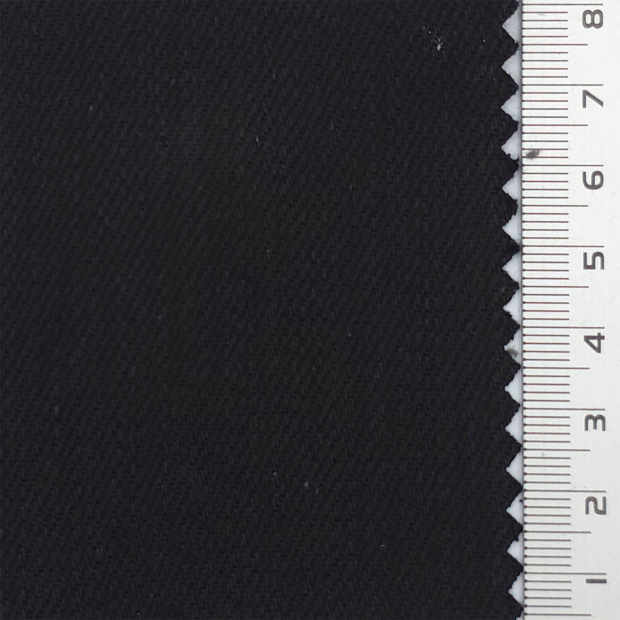 Black Slim Non-fade Cotton Woven Fabric - FAB1839