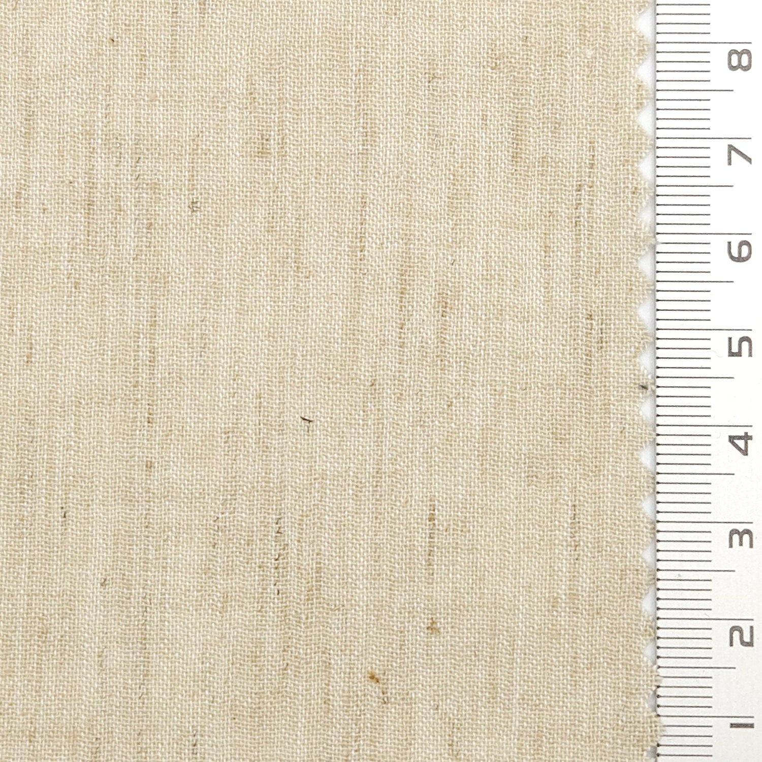 Solid Crinkled Plain Cotton Polyester Linen Woven Fabric - FAB 1772 - 6.Natural