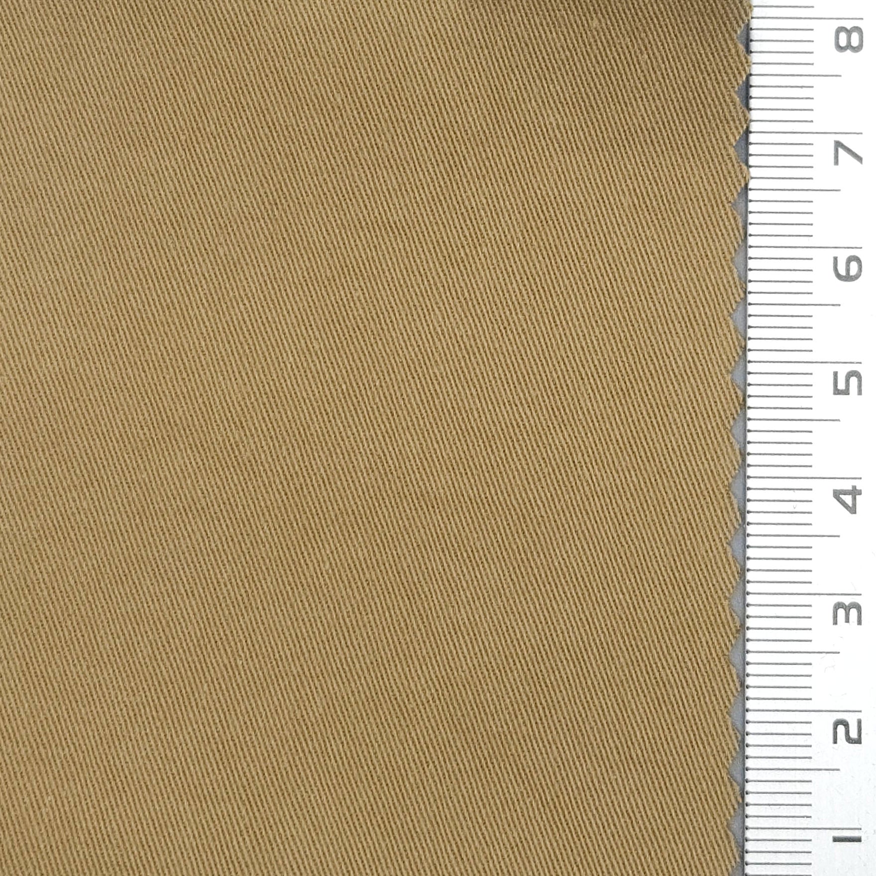 20s High Density Solid Enzyme Washing Spandex Cotton Woven Fabric - FAB 1664 - 6.Muesli