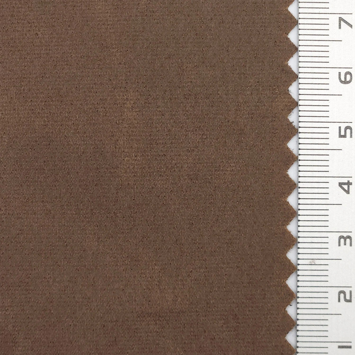 Solid Crack Suede Polyurethane Polyester Knit Fabric - FAB 1764 - 6.Brown
