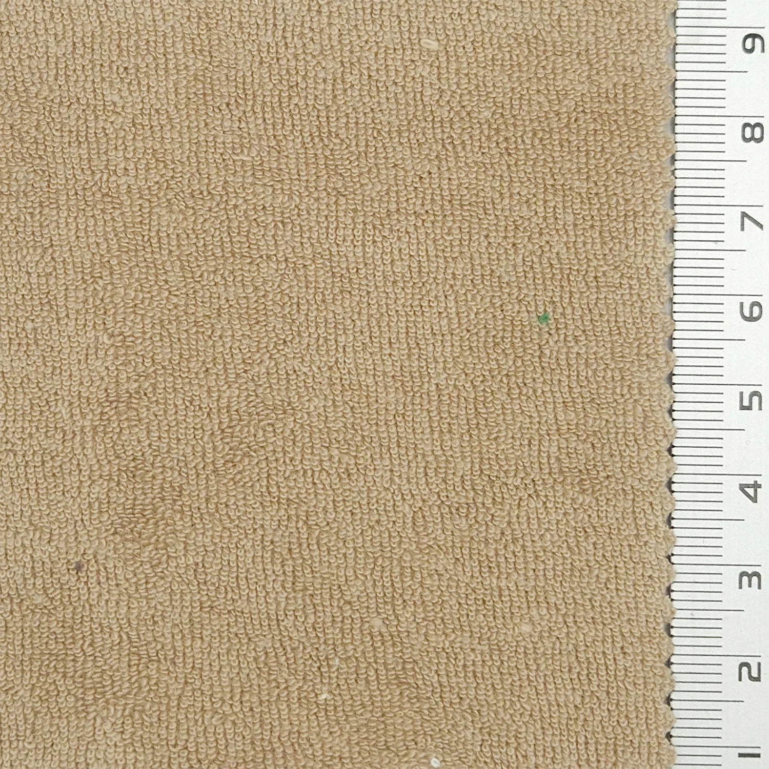 Towelling Solid Terry Cotton Polyester Knit Fabric - FAB 1766 - 6.Tan
