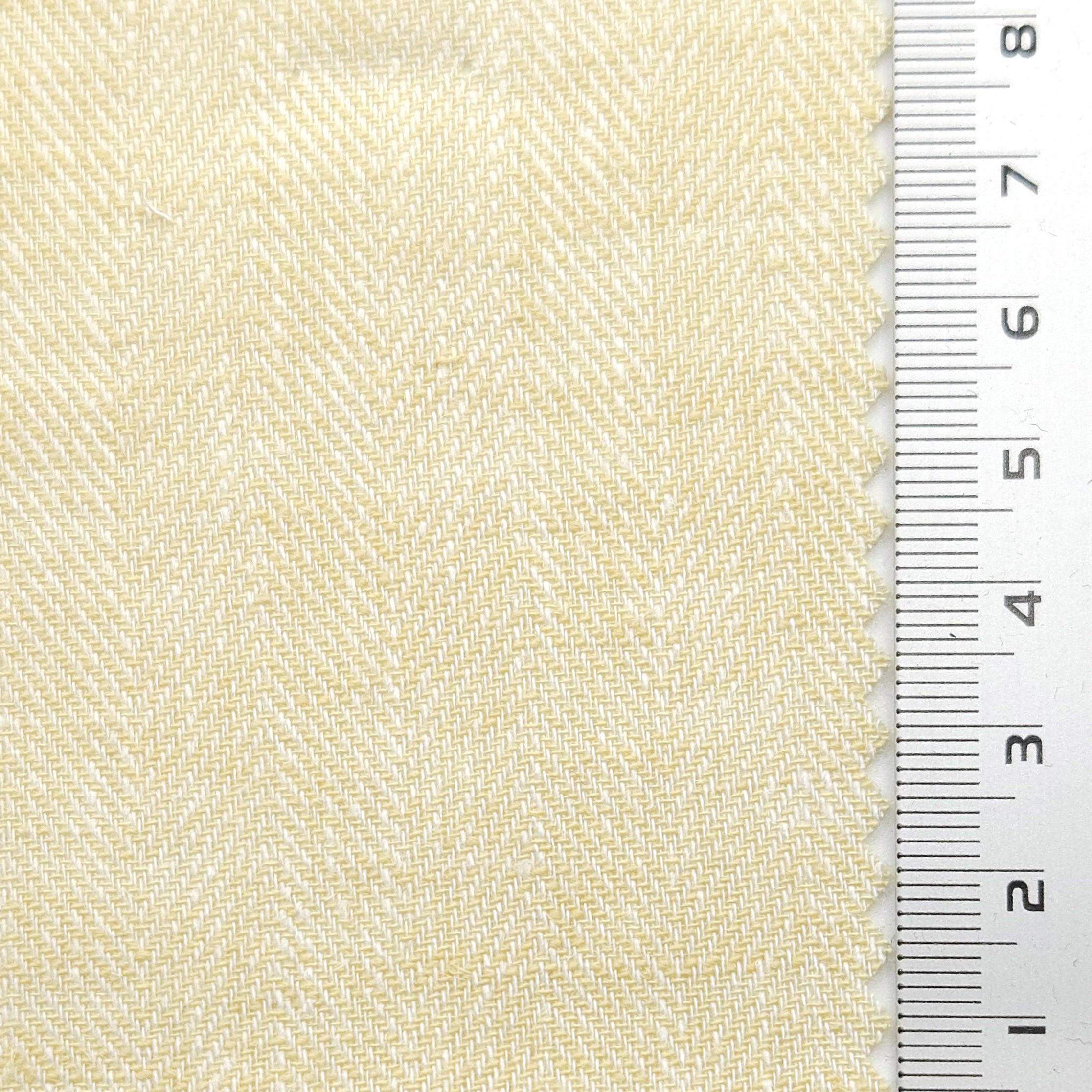 Herringbone YarnDyed Linen Rayon Woven Fabric - FAB 1650 - 6.Barley White