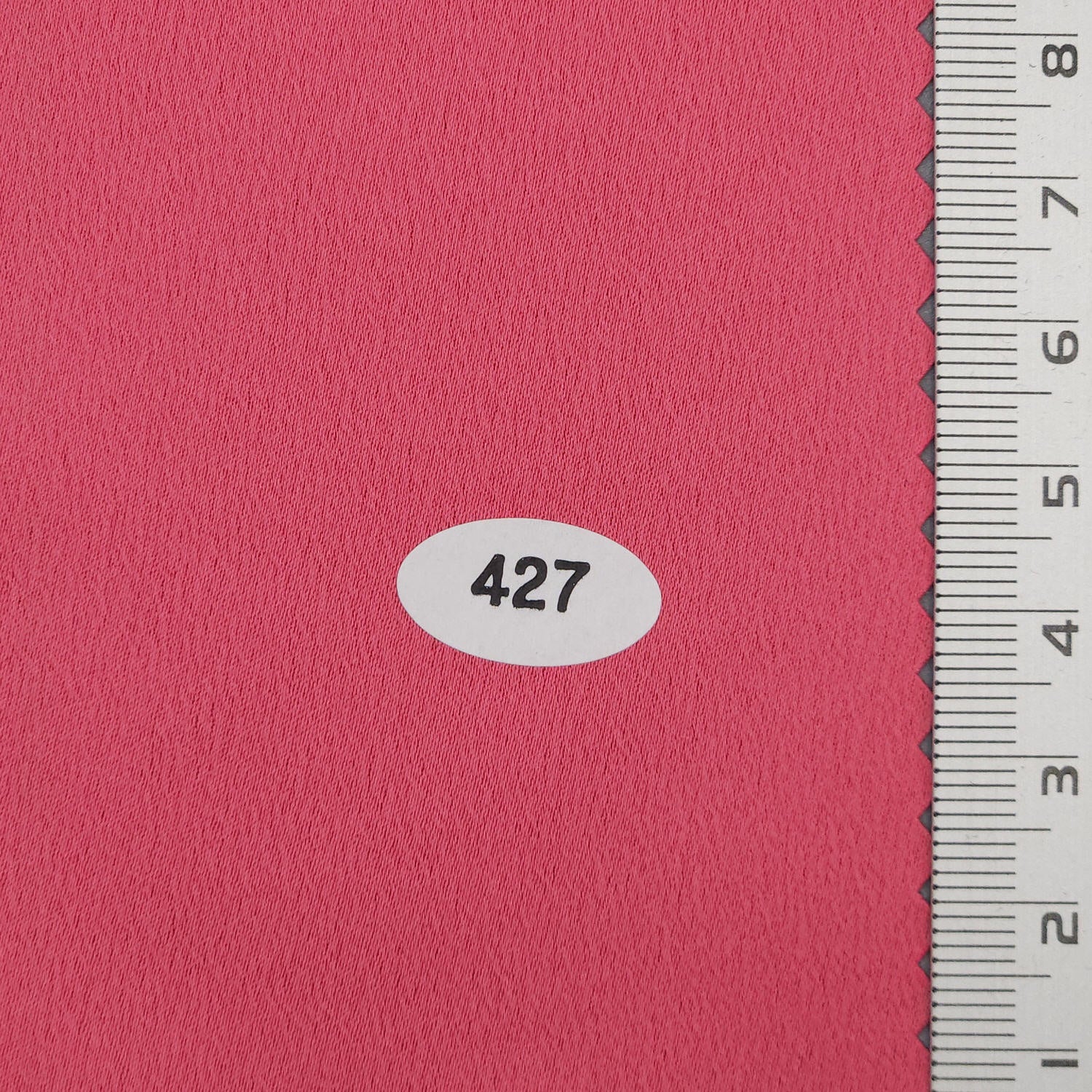 Solid Crepe Charmeuse Satin Polyester Woven Fabric - FAB 1739 - 7.Coral Red