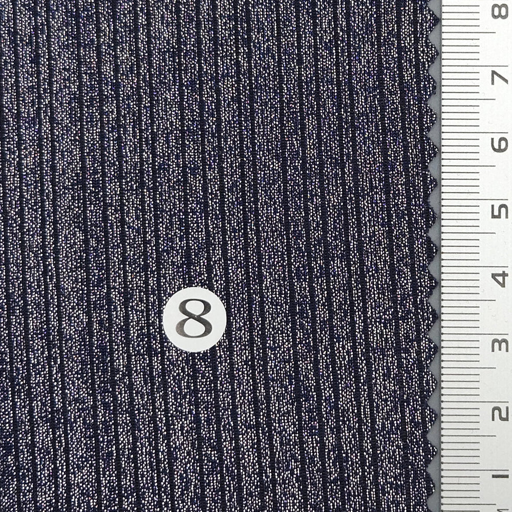 Solid Foil Irregular Slinky Polyester Spandex Knit Fabric - FAB1697 - 1.White/Silver (2)-2.White/Gold (1)-3.Grey/Silver (3)-4.Grey/Gold (4)-5.Beige/Silver (6)-6.Beige/Gold (7)-7.Royal/Silver (8)-8.Brown/Gold (9)-9.Teal/Silver (10)-10.Brown/Silver (11)
