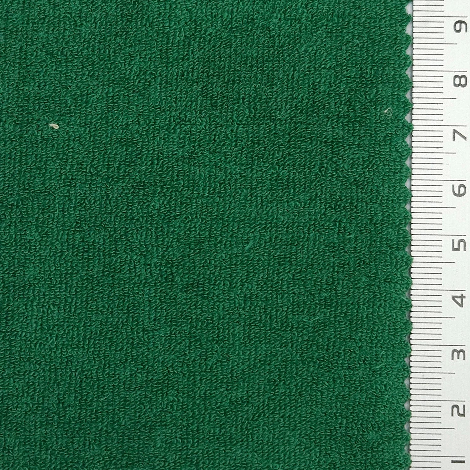 Towelling Solid Terry Cotton Polyester Knit Fabric - FAB 1766 - 7.Dark green