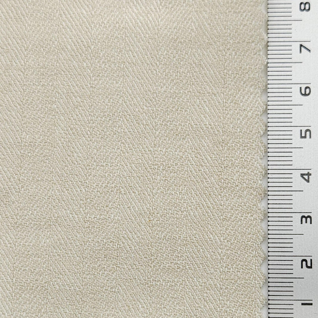Herringbone Enzyme Washing Rayon Spandex Cotton Linen Woven Fabric - FAB1652 - 1.Echo Blue-2.Tower Grey-3.Gimblet-4.Mercury-5.Chatelle-6.Bizarre-7.Bison Hide-8.Sisal-9.Casper-10.N/A