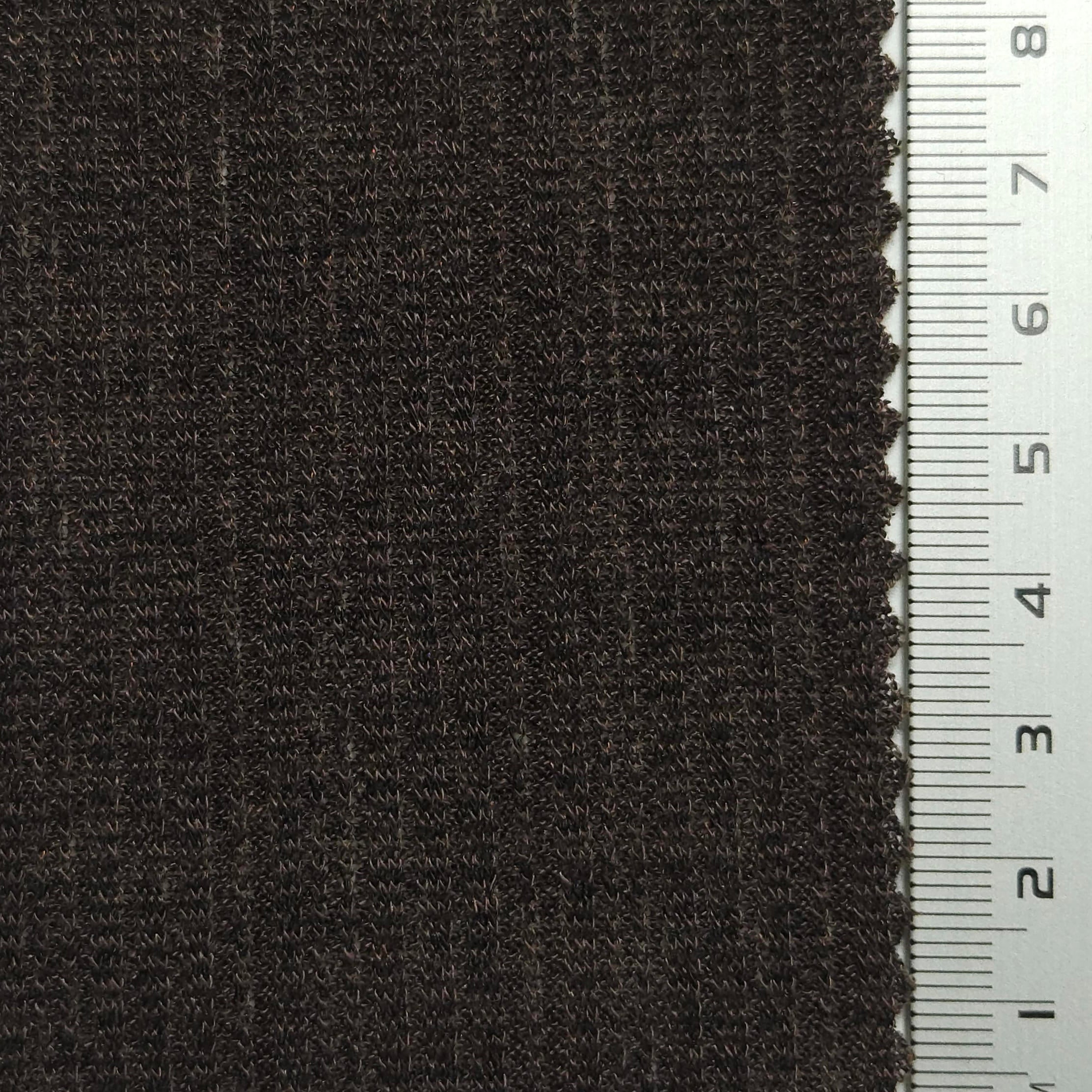Solid Rib Polyester Spandex Knit Fabric - FAB 1545 - 7.Nero