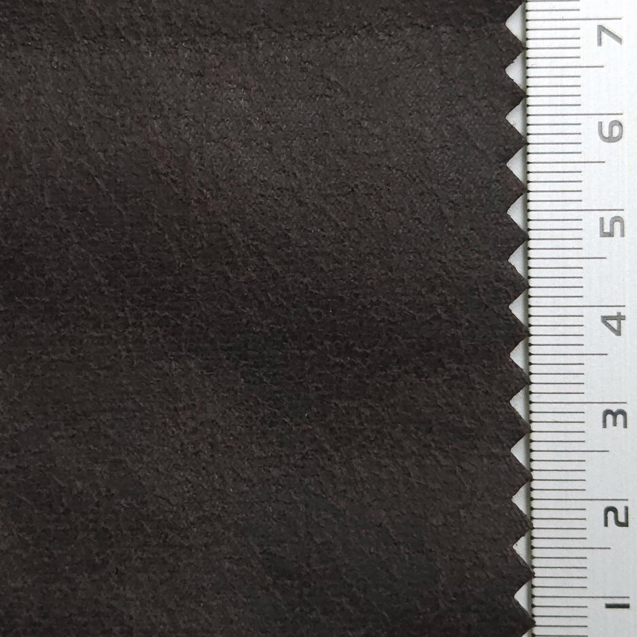 1.Grey Brown-2.Hurricane-3.Malta-4.Sanguine Brown-5.Van Cleef - Crack Suede Polyester Knit Fabric - FAB 1571