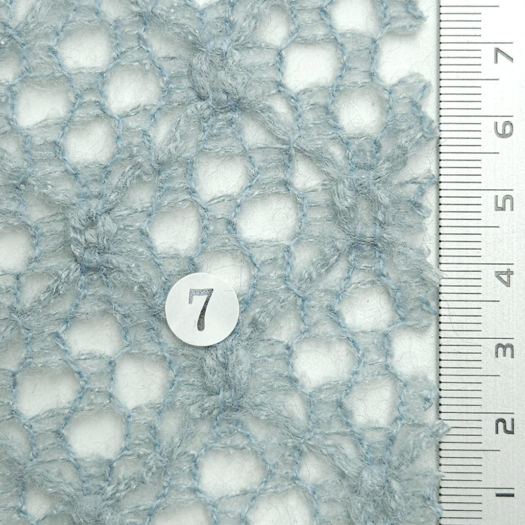 Solid Brushed Mesh Wool Acrylic Knit Fabric - FAB 1594 - FAB1594-7