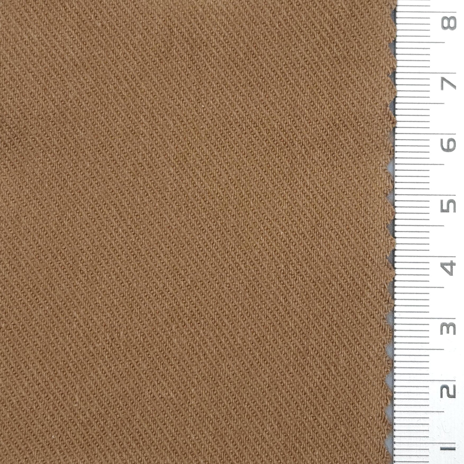 Solid Enzyme Twill Washing Cotton Spandex Woven Fabric - FAB 1668 - 7.Pale Brown