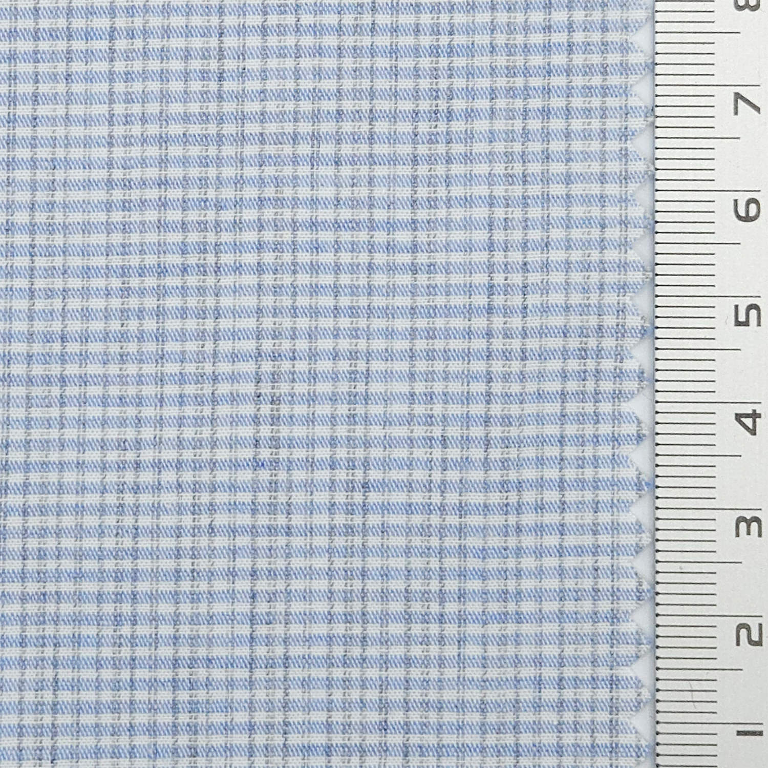 Subtle Grid Check Plain Cotton Woven Fabric - FAB 1795 - 7.Light Blue