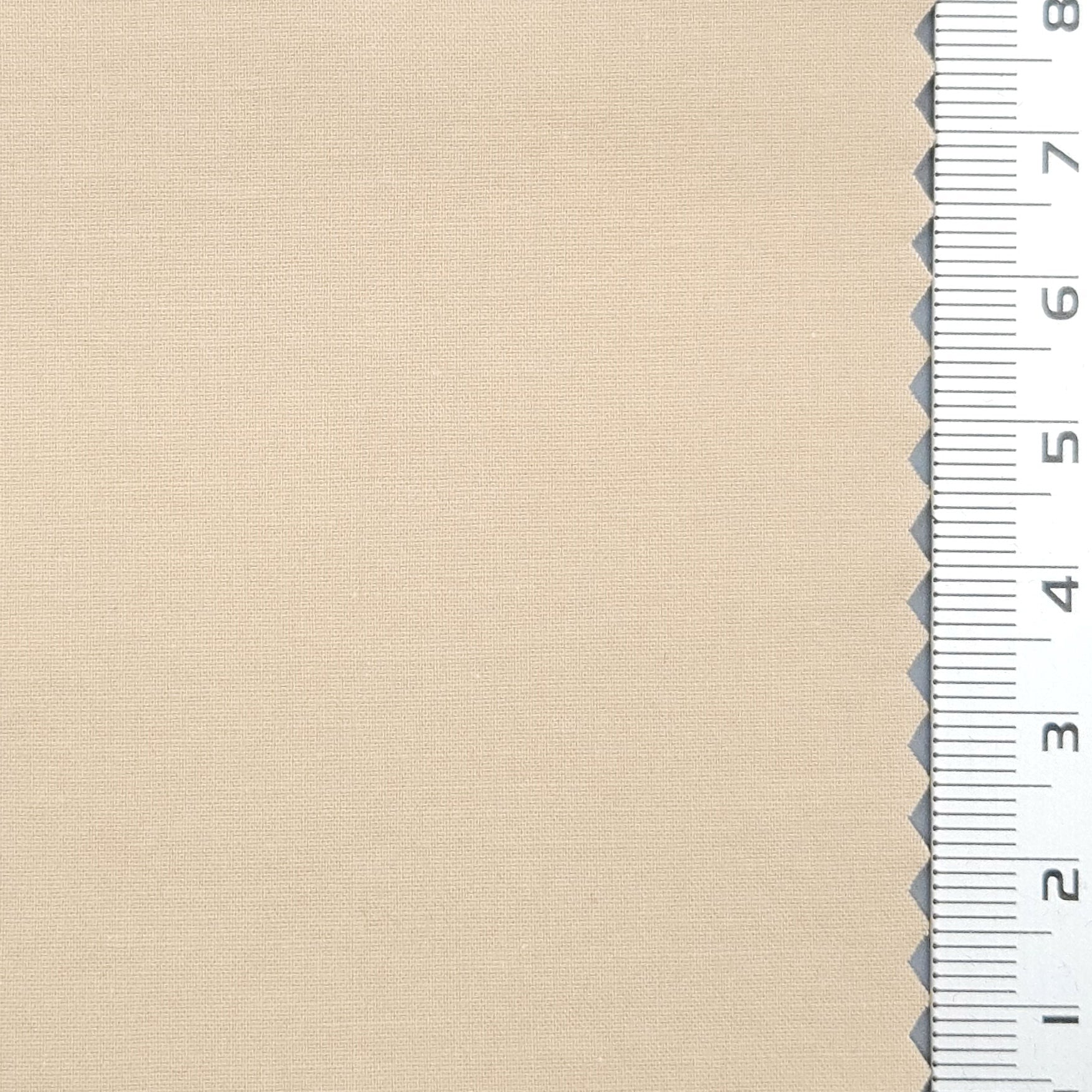 40s Solid Enzyme Washing Cotton Spandex Woven Fabric - FAB 1670 - 7.Almond