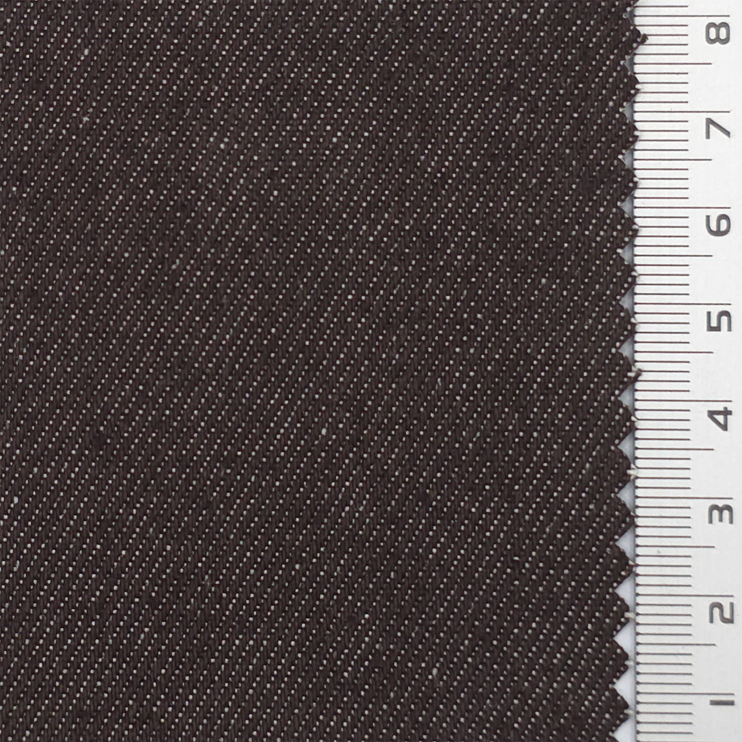 1.Navy Blue-2.Navy Black-3.Black-4.White-5.Charcoal Gray - Fake Denim Cotton Poly Woven Fabric - FAB 1838