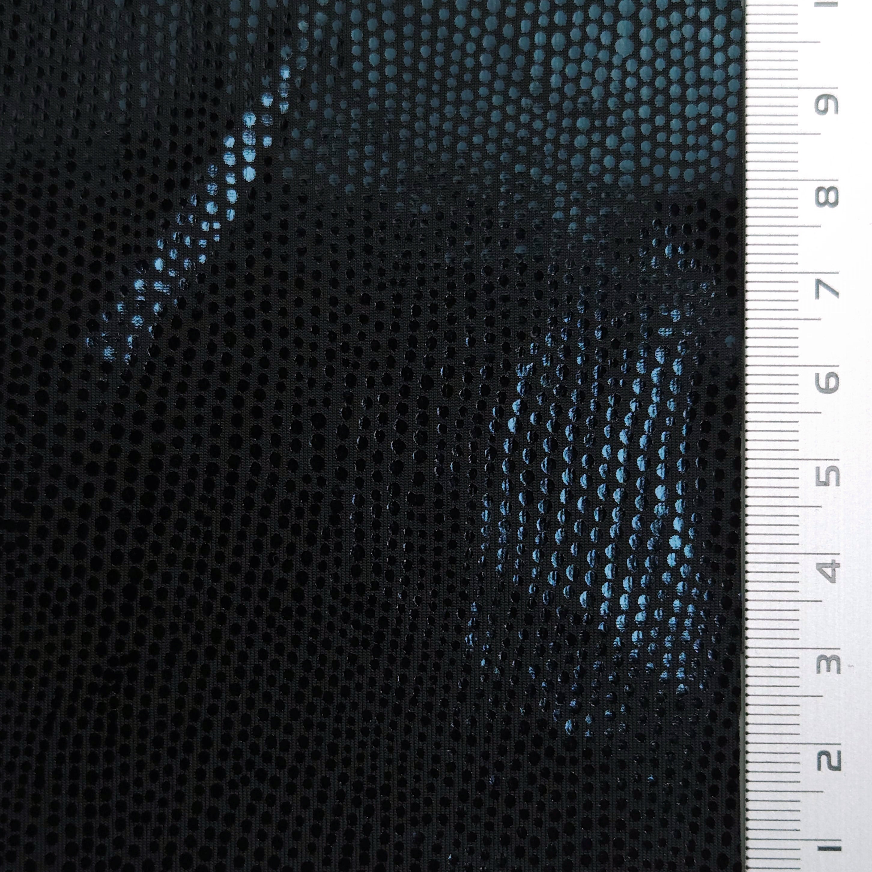 Foil Spandex Polyester Knit Fabric - FAB 1566 - 7.Black (Irregular Dot)
