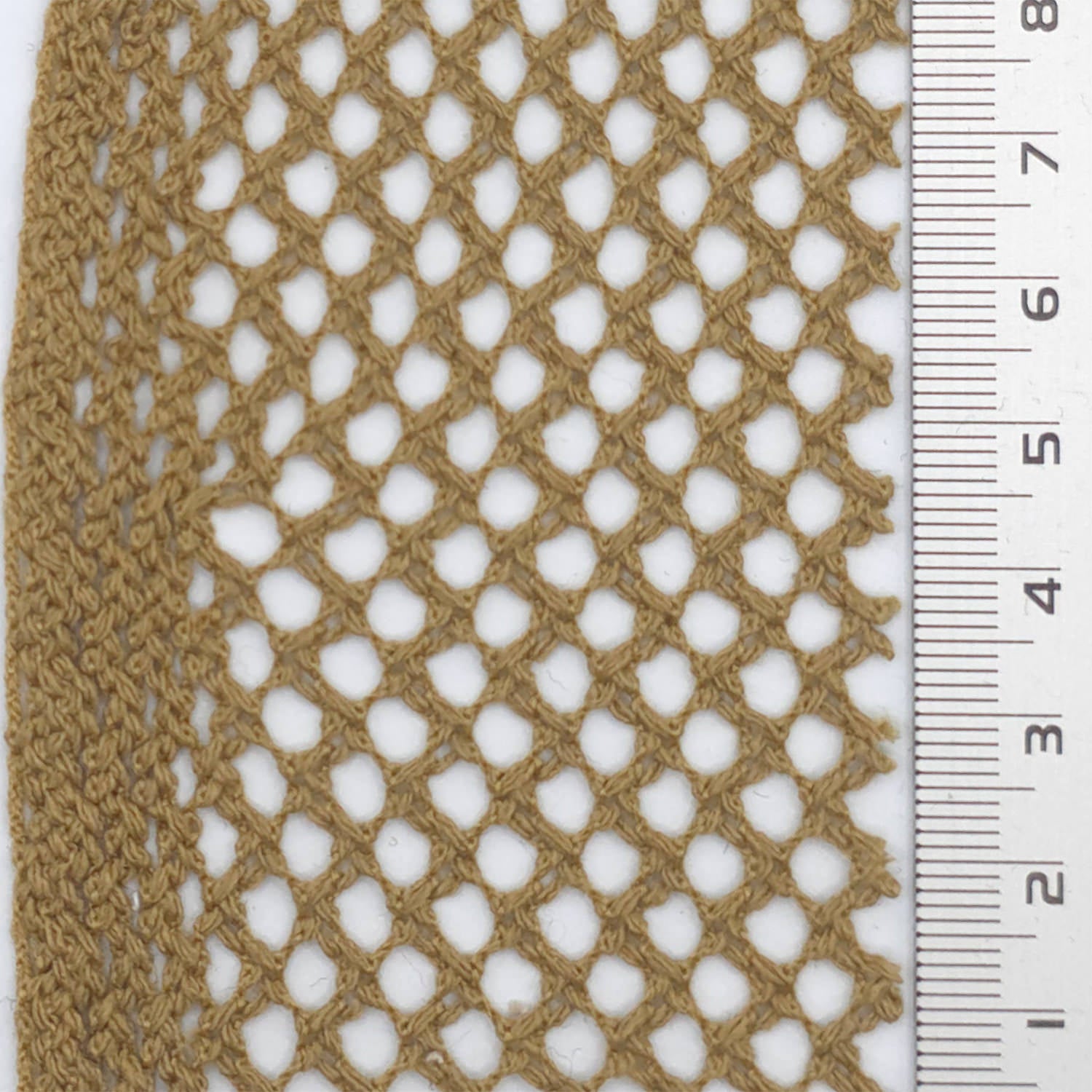 1.Tan-2.Beige-3.Light Beige-4.White-5.Ivory - Mesh Poly Cotton Knit Fabric - FAB 1850