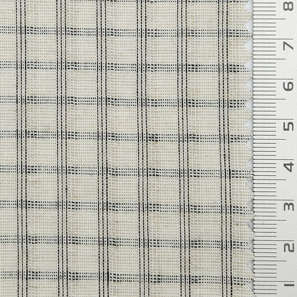 Distinct Check YarnDyed Cotton Polyester Woven Fabric - FAB1797 - 1.Black Plaid-2.Light Beige Plaid-3.Light Blue Plaid-4.Taupe Plaid-5.Medium Gray Plaid-6.Light Gray Plaid-7.Beige Plaid-8.Light Gray-Green Plaid-9.Very Light Beige-10.Light Blue Plaid