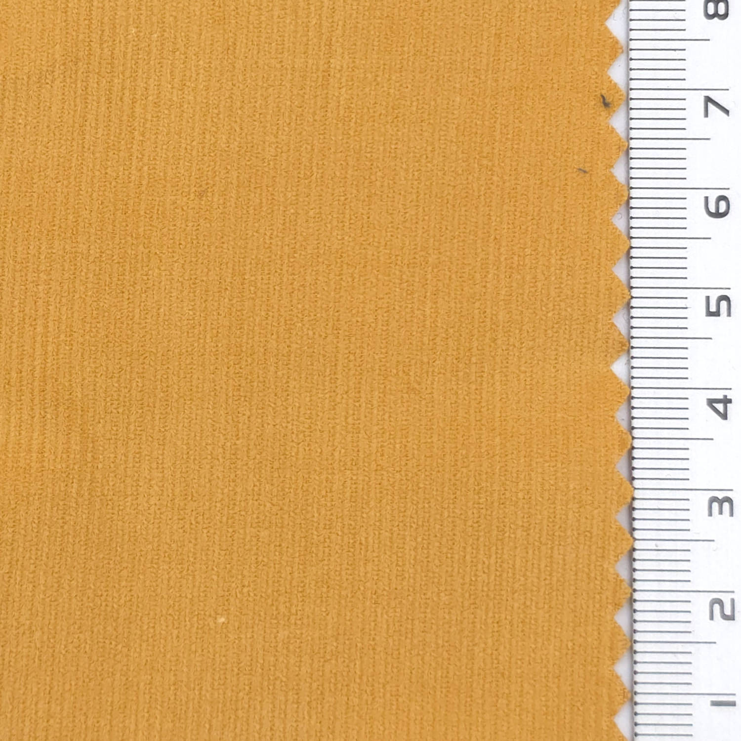 21 Wale Solid Corduroy Cotton Woven Fabric - FAB 1747 - V2-8: Golden Yellow