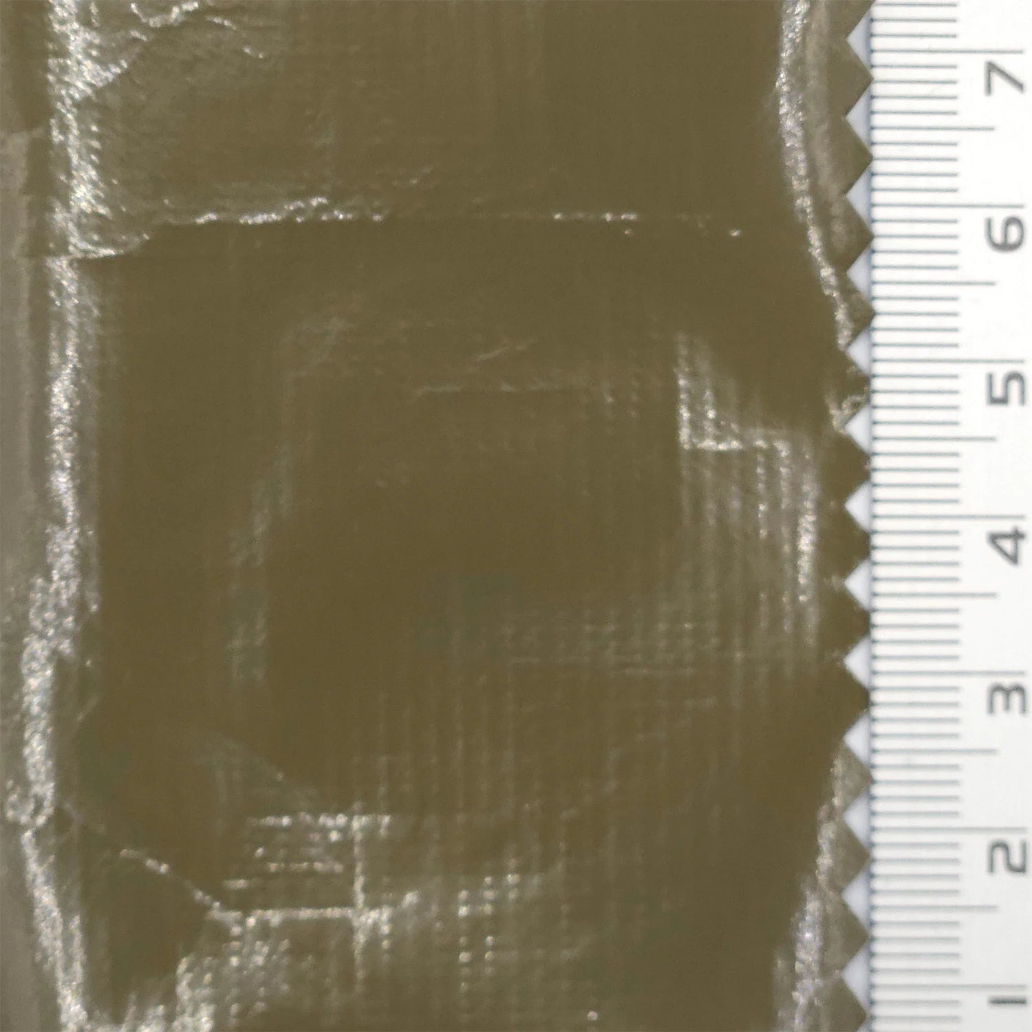 Enamel Solid Shiny Polyurethane Polyester Woven Fabric - FAB 1765 - 8.Khaki