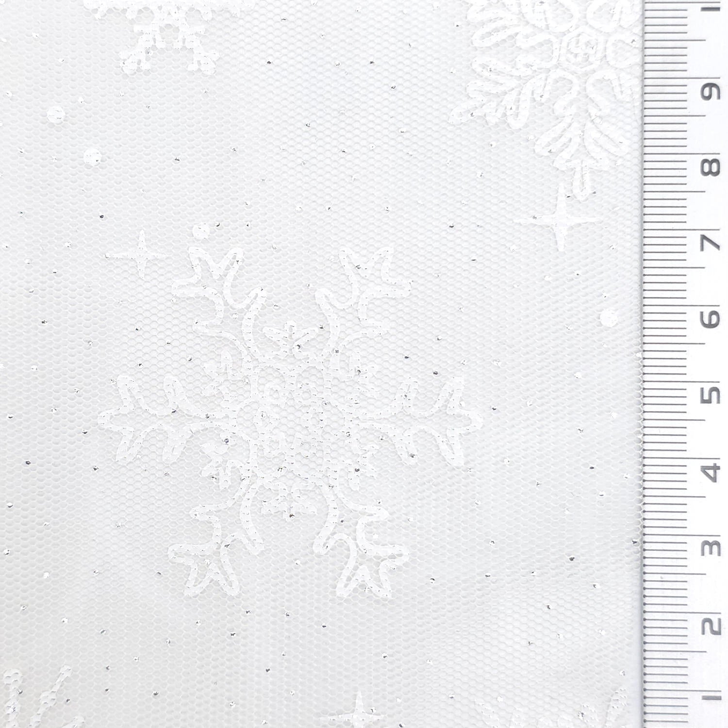 Snowflake Galaxy Polyester Knit Fabric - FAB1950 - Beige