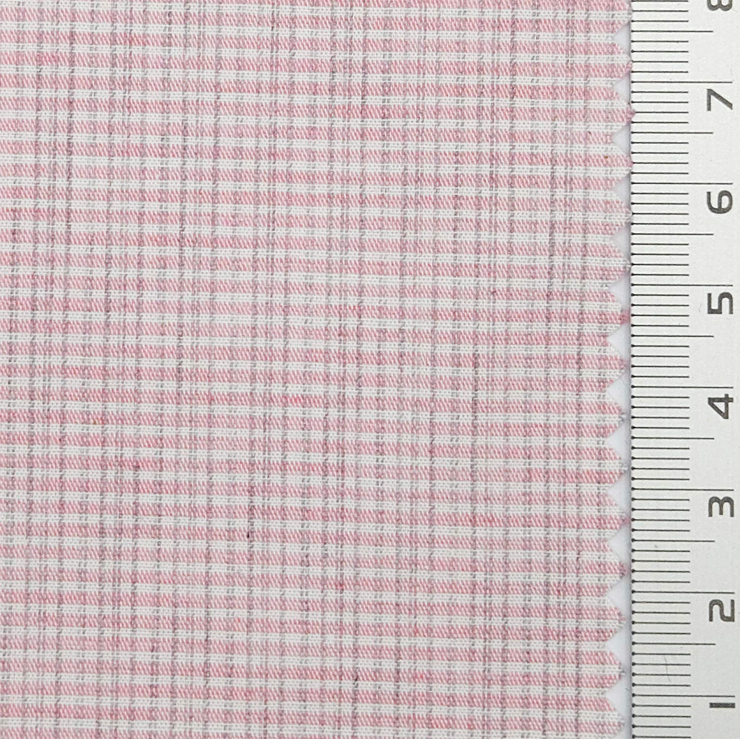 Subtle Grid Check Plain Cotton Woven Fabric - FAB 1795 - 8.Light Pink