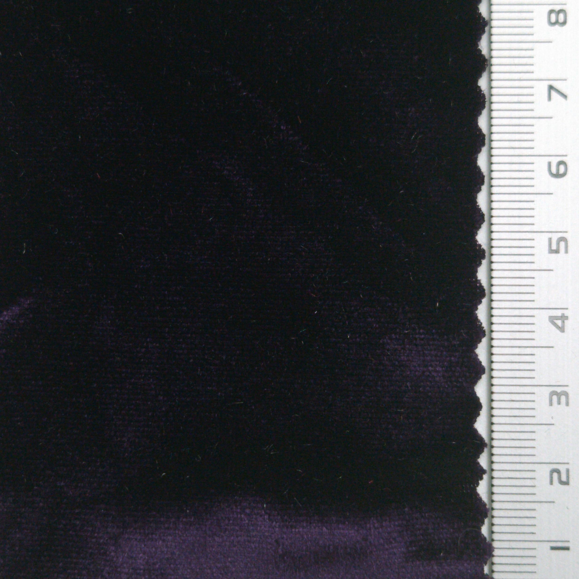 Solid Stretch Velvet Spandex Polyester Knit Fabric - FAB 1584 - 8.Purple