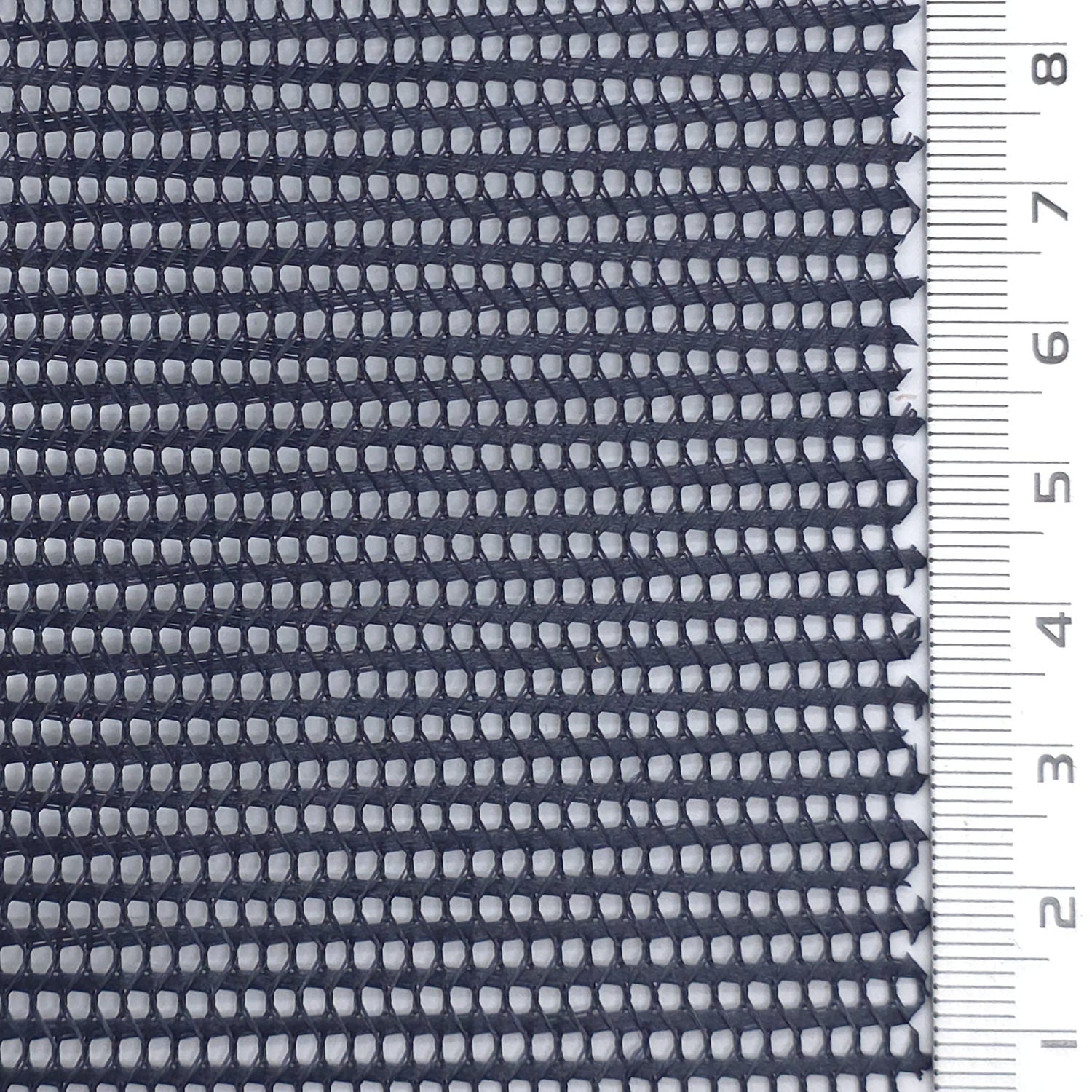 Resin Finished Rigid Nylon Mesh Knit Fabric - FAB1943 - Navy