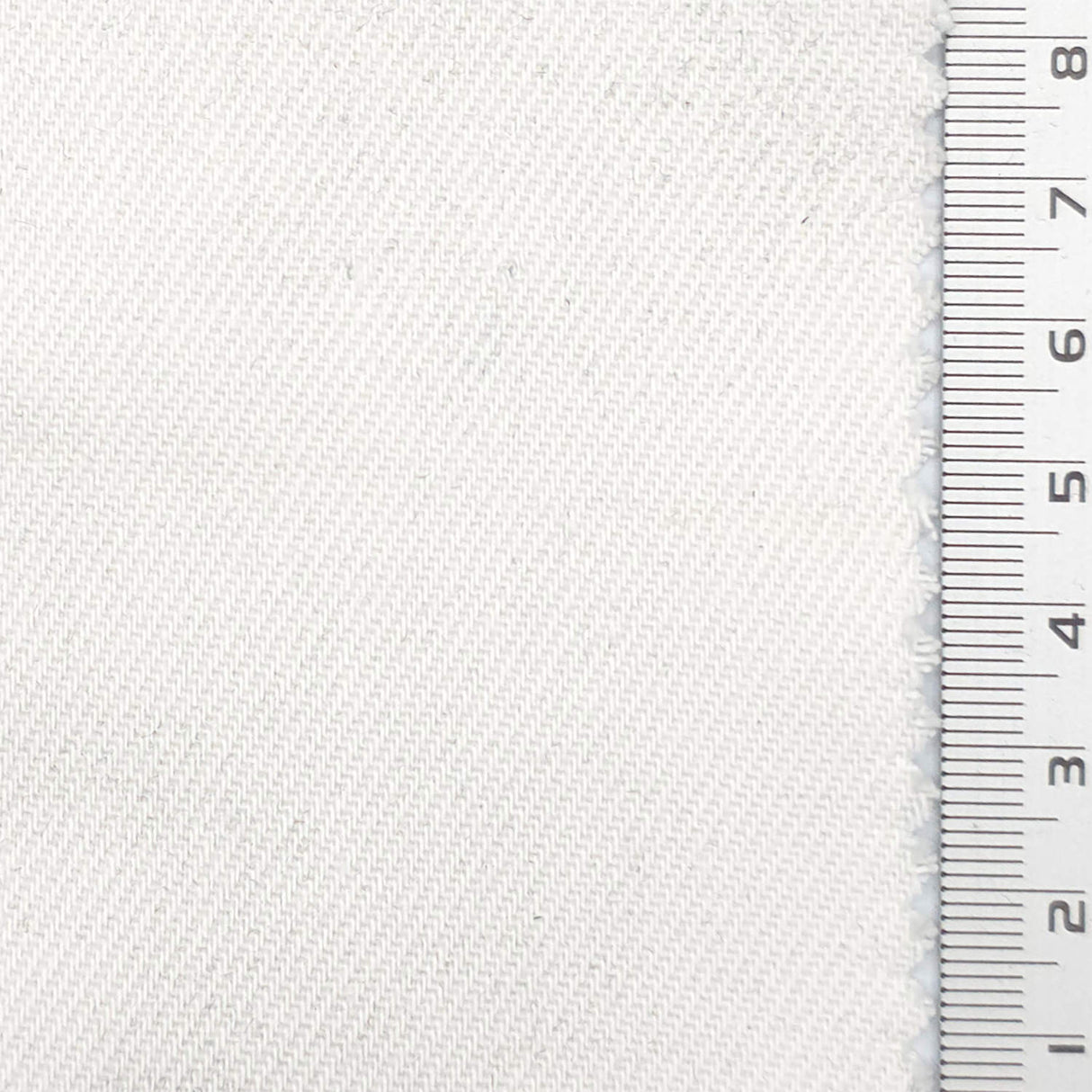 White Premium Rigid Denim Cotton Woven Fabric - FAB1836