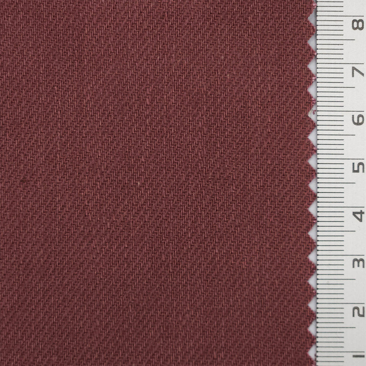 Solid Twill Slub Cotton Woven Fabric - FAB 1758 - 8.Burgundy
