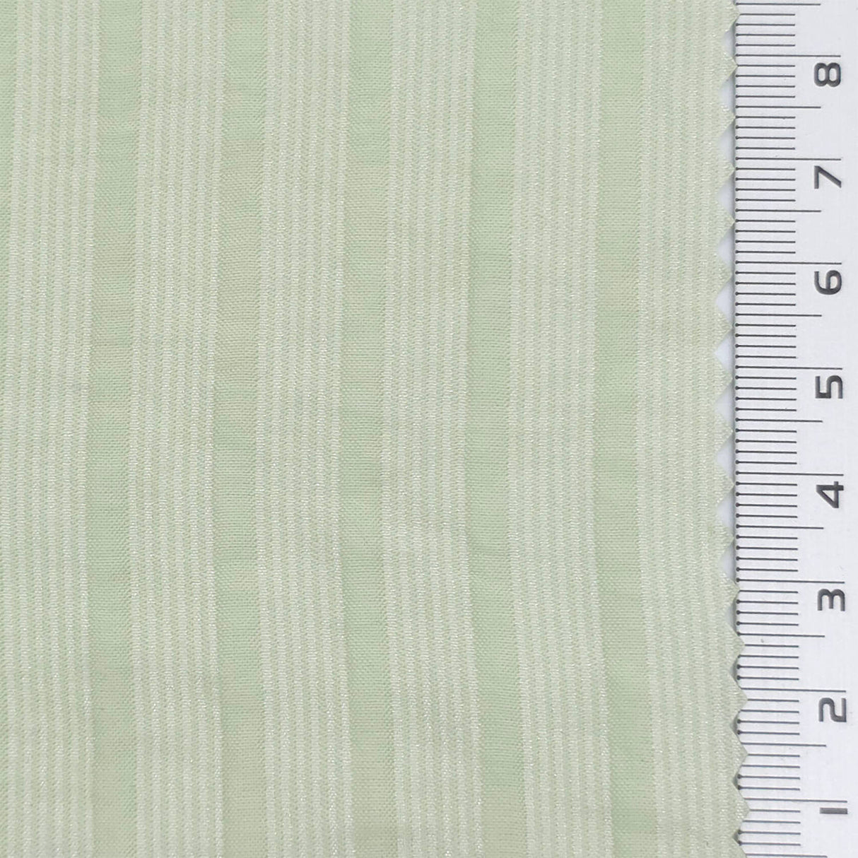 Light Green - Jacquard Stripe Lyocell Nylon Woven Fabric - FAB1877