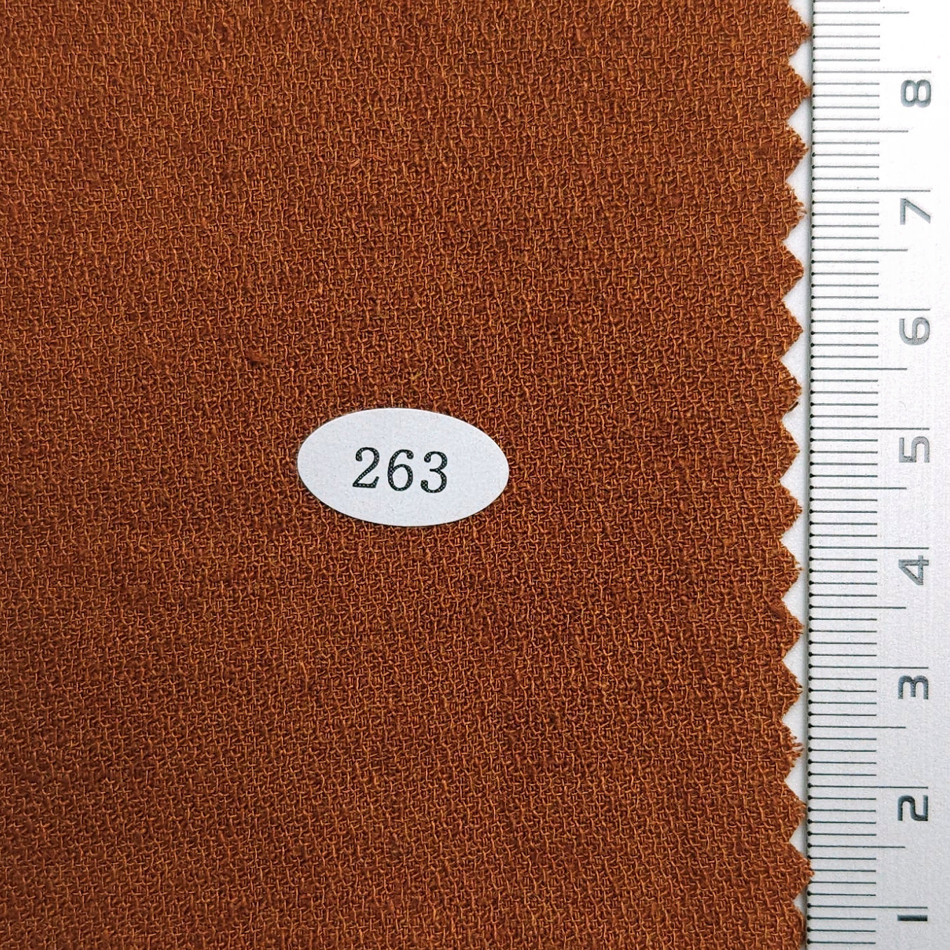 Solid Dobby Washing Linen Rayon Woven Fabric - FAB 1565 - 8.Fiery Orange