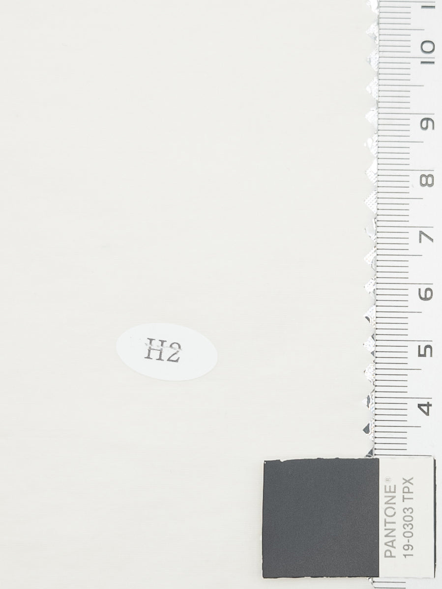 Solid Recycled Nylon Cotton Re-Nylon Woven Fabric - FAB1713 - 1.PInk Swan-2.Geyser-3.Light Grey-4.Dust Storm-5.Pearl Bush-6.Bone-7.Pale Chestnut-8.Ivory-9.Oyster Pink-10.Soft Amber