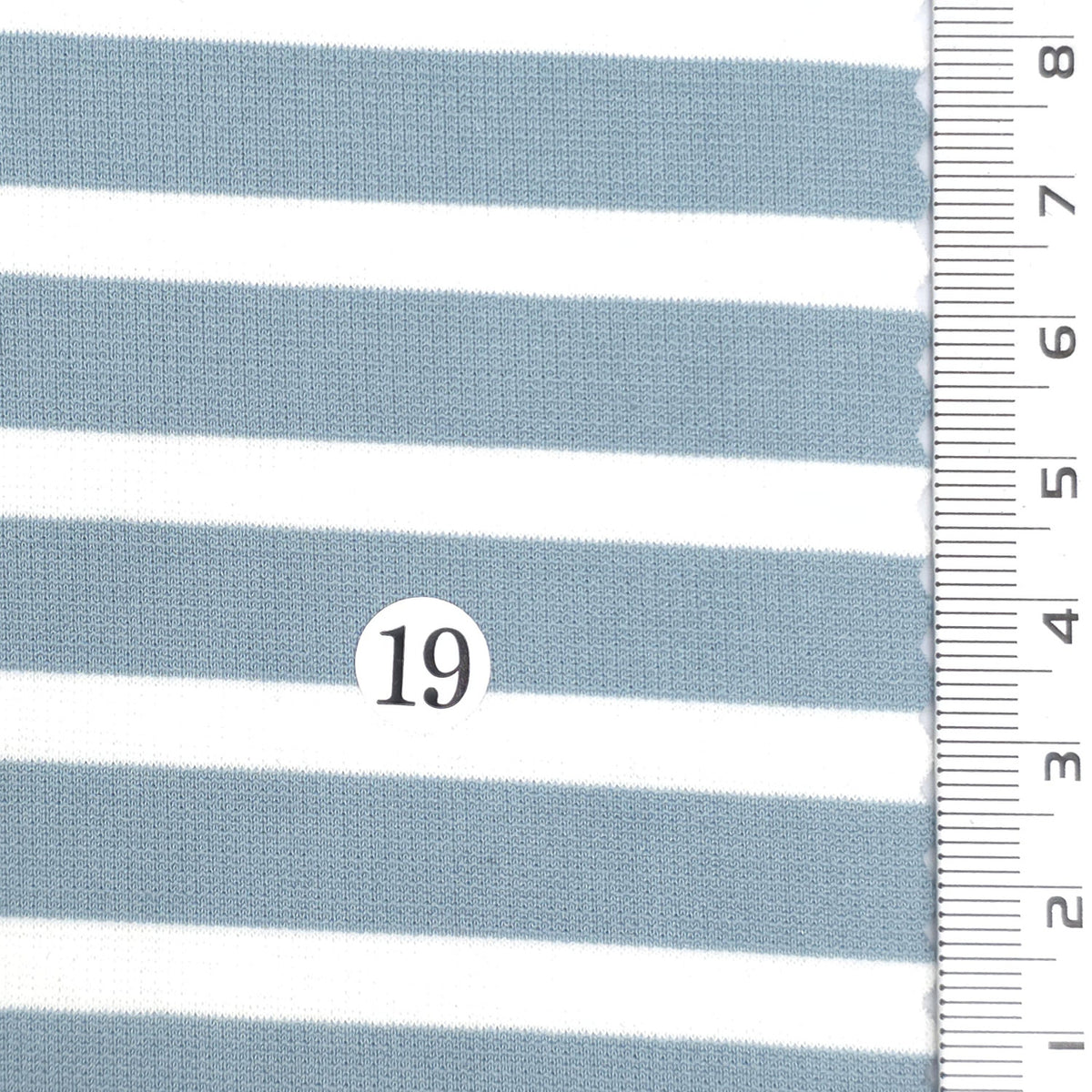 1: Light Blue-2: Pink Beige-3: Navy Blue-4: Dusty Rose-5: Dark Brown - Stable Medium Weight Striped Poly Cotton Span Ponte Knit Fabric - FAB 1922