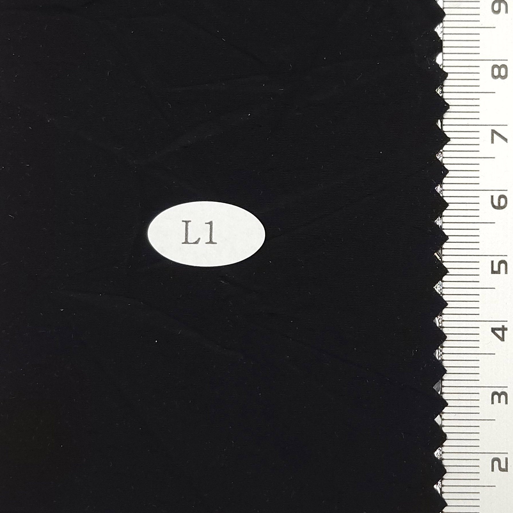 Solid Wrinkle Recycled Nylon Woven Fabric - FAB 1705 - 8.Black