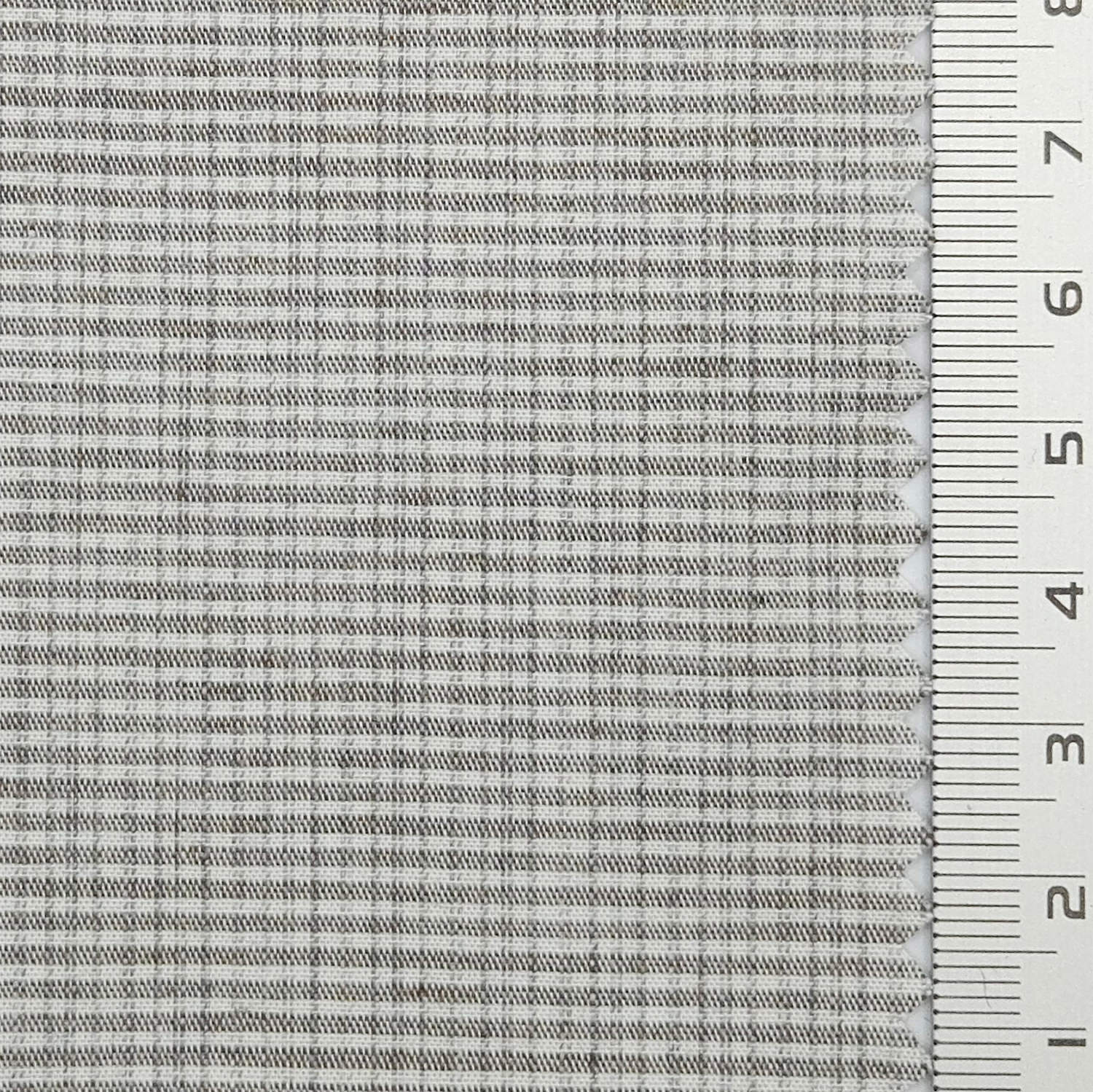 Subtle Grid Check Plain Cotton Woven Fabric - FAB 1795 - 9.Gray