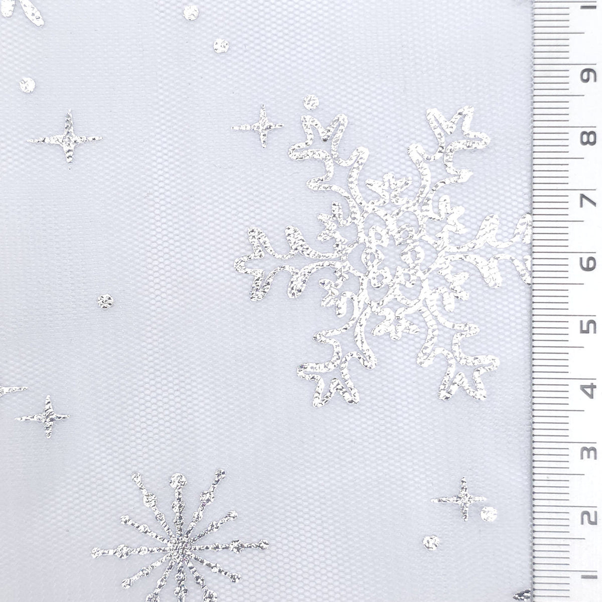 Snowflake Polyester Knit Fabric - FAB1952 - Slate Grey