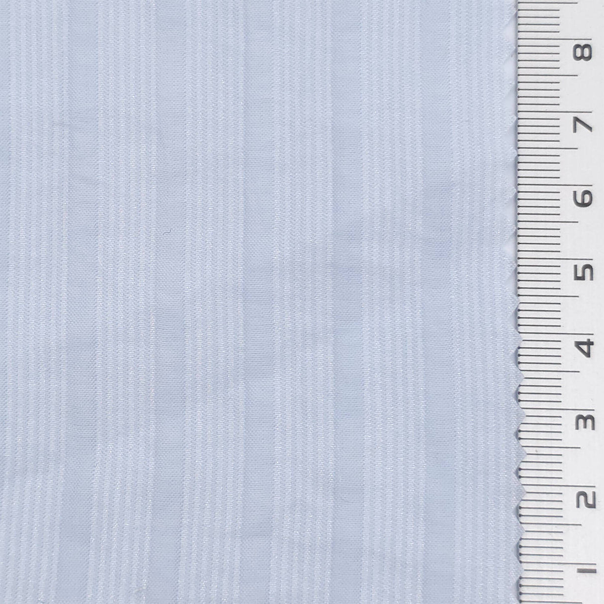 Light Blue - Jacquard Stripe Lyocell Nylon Woven Fabric - FAB1877