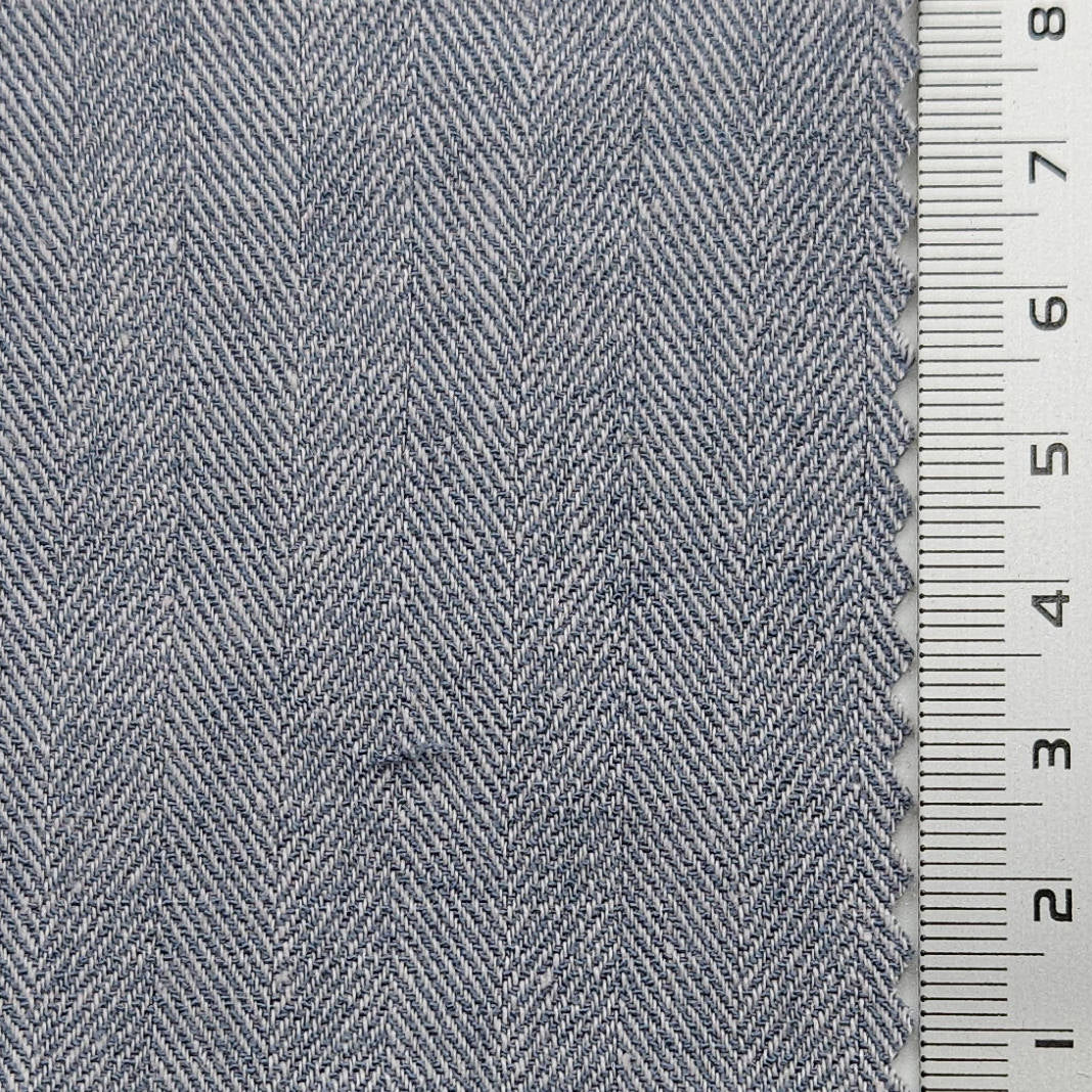 Herringbone Enzyme Washing Rayon Spandex Cotton Linen Woven Fabric - FAB 1652 - 9.Casper