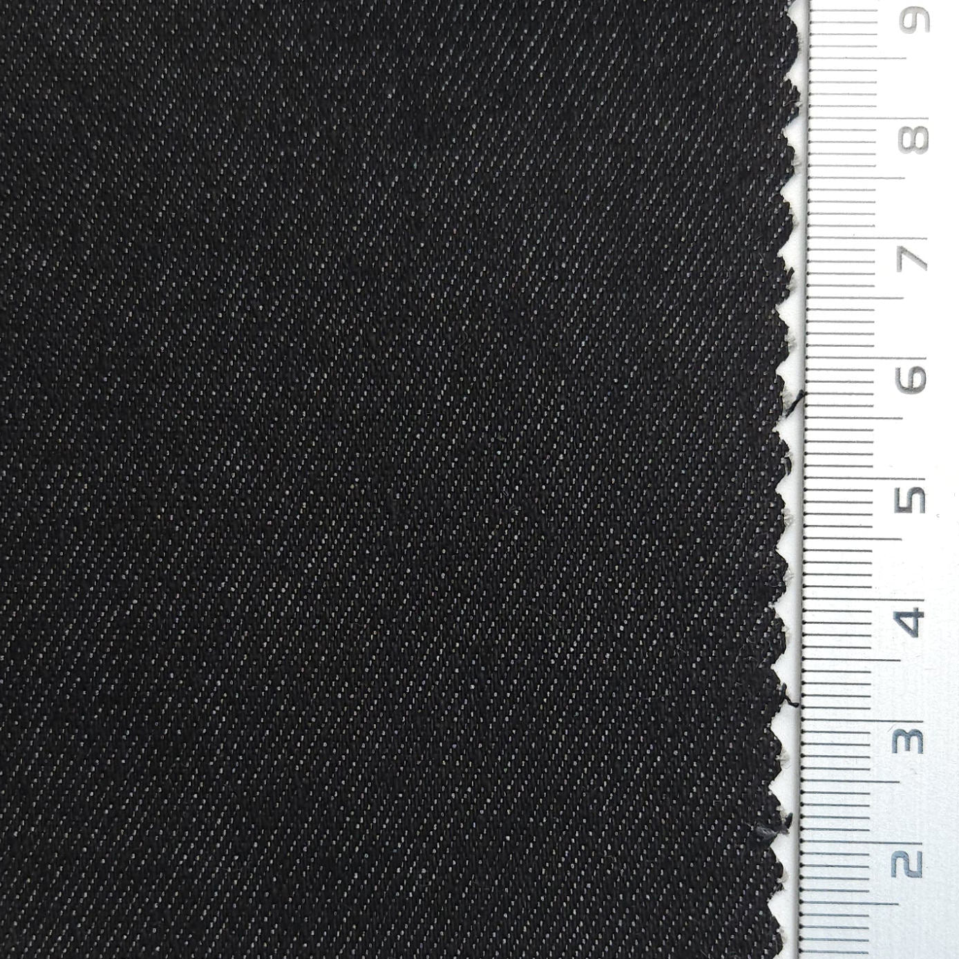 Solid Brushed Denim Cotton Polyester Spandex Woven Fabric - FAB 1606 - 9.FAB1606-9